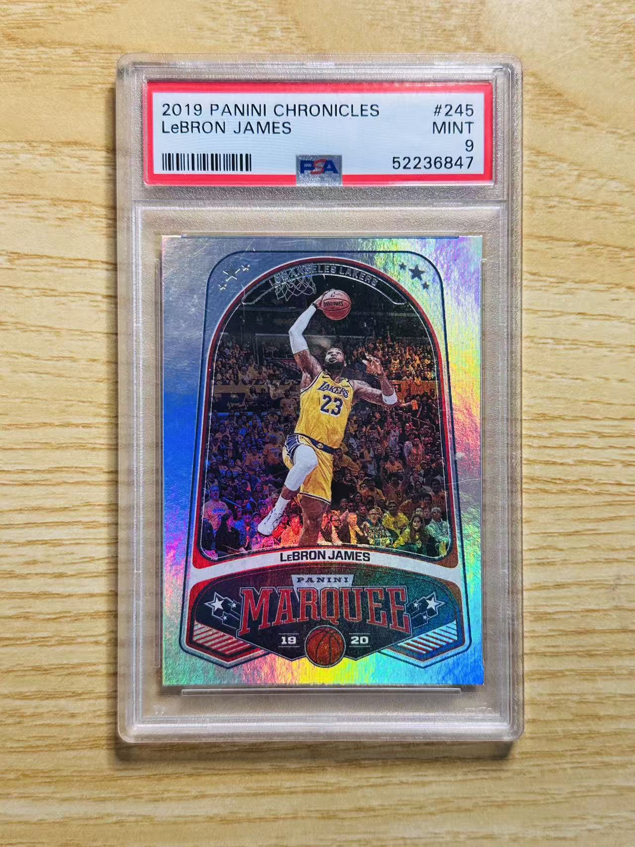2019-20 Panini Chronicles LeBron James 嘿嘿代卖 编年史 勒布朗 詹姆斯 马奎 银折 湖人 PSA9 小皇帝 实卡精美 收藏必备