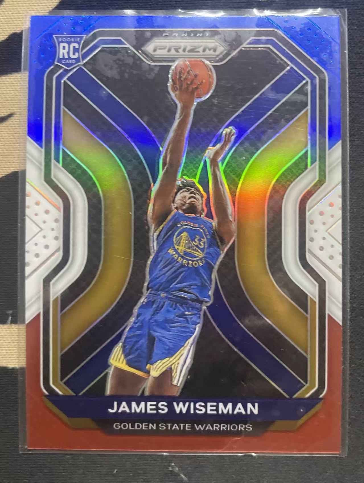 2020-21 Panini Prizm James Wiseman 詹姆斯·怀斯曼 勇士 榜眼 rc 新秀年 三色折 折射 凑套 值得收藏 (猴子卡社)