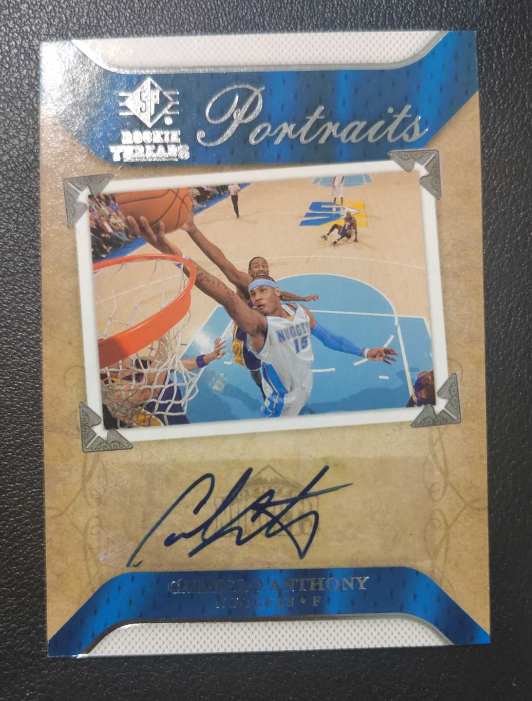 2007-08 Upper Deck SP Rookie Threads Carmelo Anthony UD SP Rookie Threads 卡梅隆 安东尼  巅峰甜瓜  签字 甜瓜 卡品细节如图