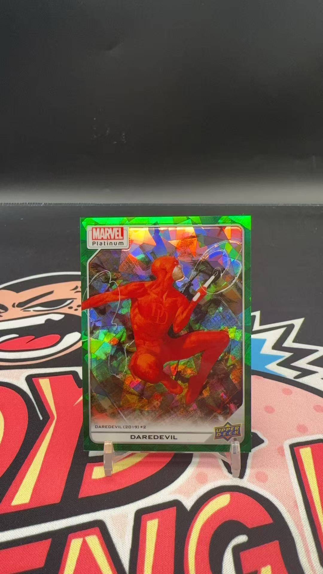 【玩具坑】2024 Upper Deck Marvel Platinum漫威 白金系列 铂金盒 base 绿碎冰折 99编 夜魔侠