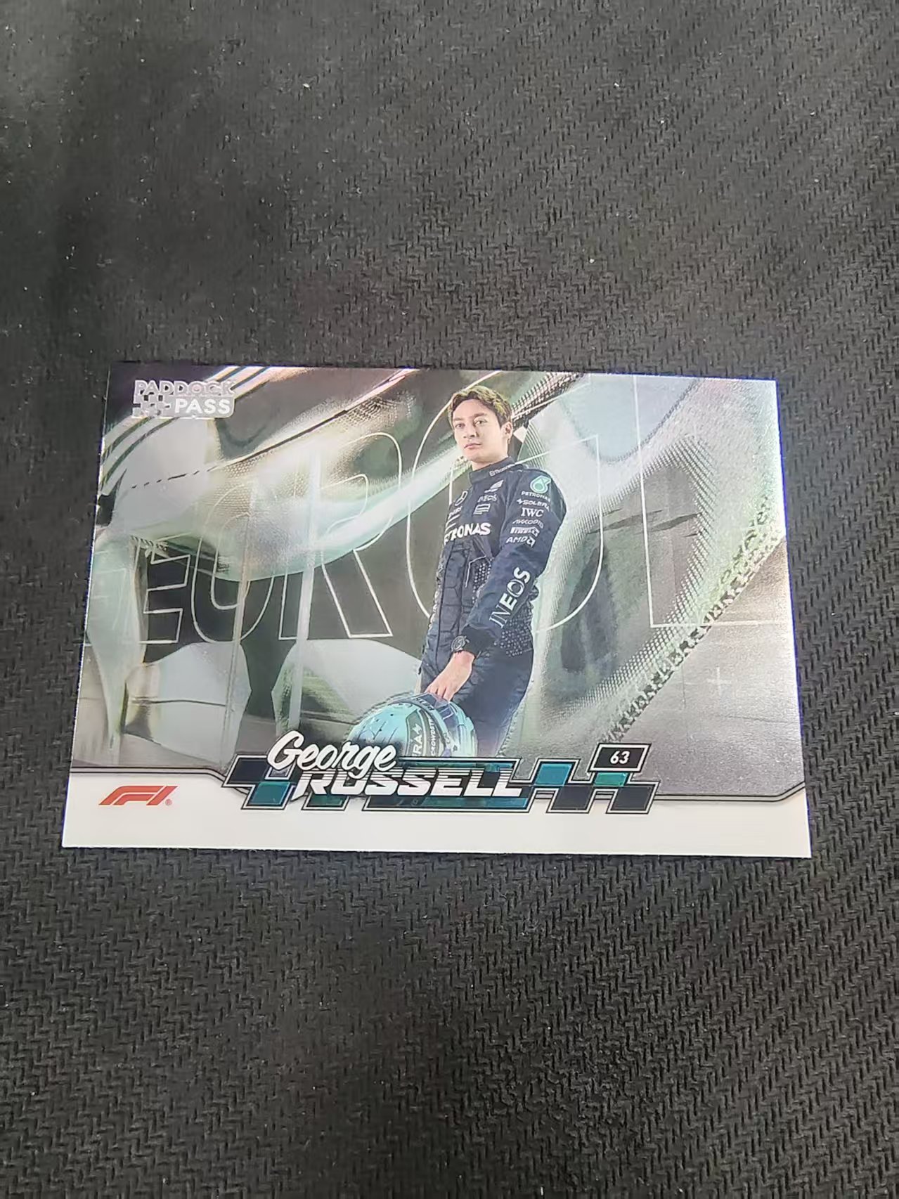 【汽水拍卖】2024 Topps Paddock Pass F1 George Russell 梅赛德斯AMG车队 乔治 拉塞尔 围场通行证 划痕 边角瑕疵 #55