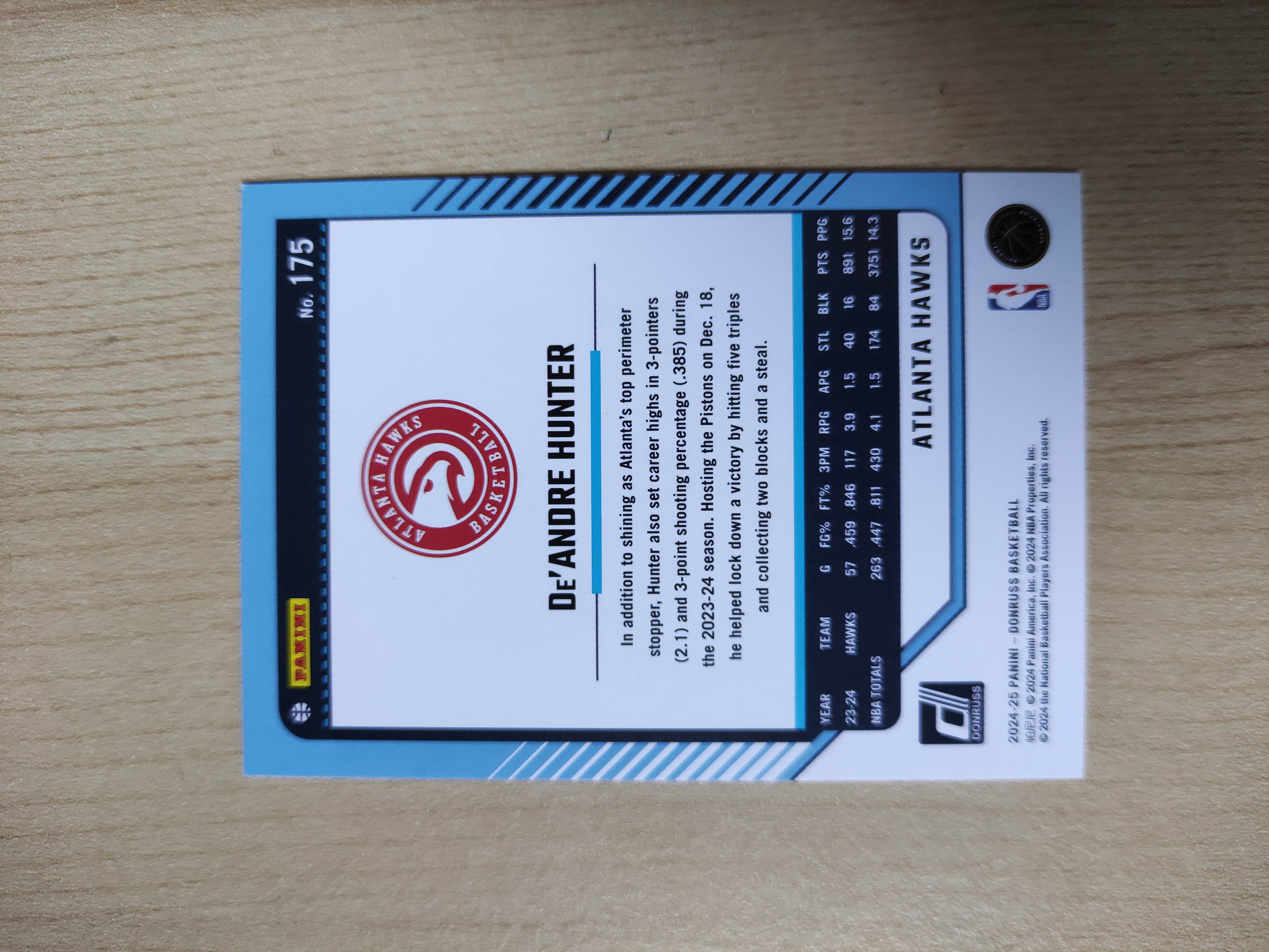 2024-25 Panini Donruss De'Andre Hunter 【进击卡社】 杜蕾斯 烟花折 老鹰 德安德烈 亨特 限量28/85编 拍摄清晰 拍前务必看描述 专收必备
