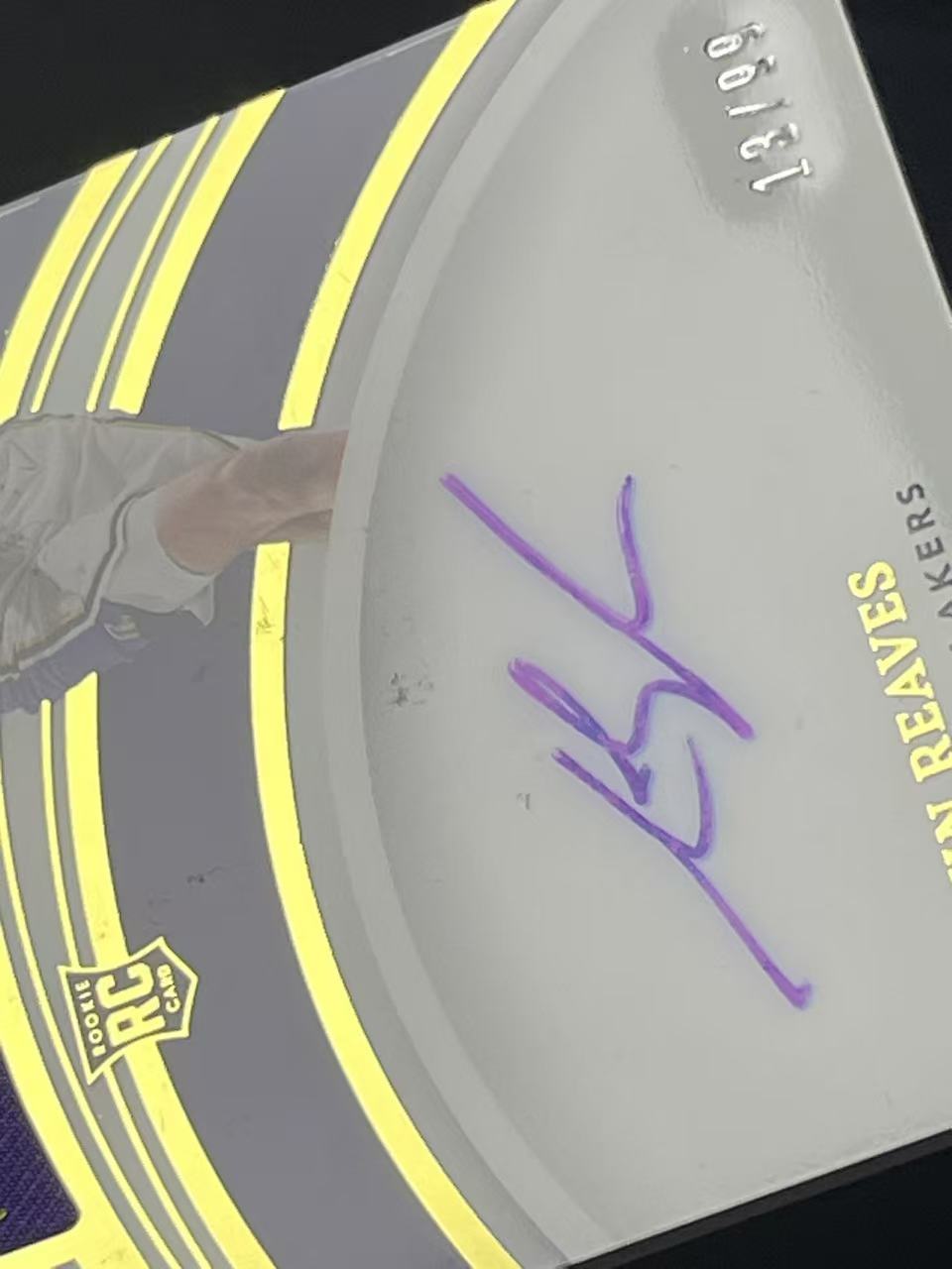 2021-22 Panini Immaculate Austin Reaves RC 奥斯汀 里弗斯里维斯里夫斯 湖人新秀 爱咪咪 99编 签字卡签 球衣patch RPA 微瑕【云猫代卖】贝雷D28