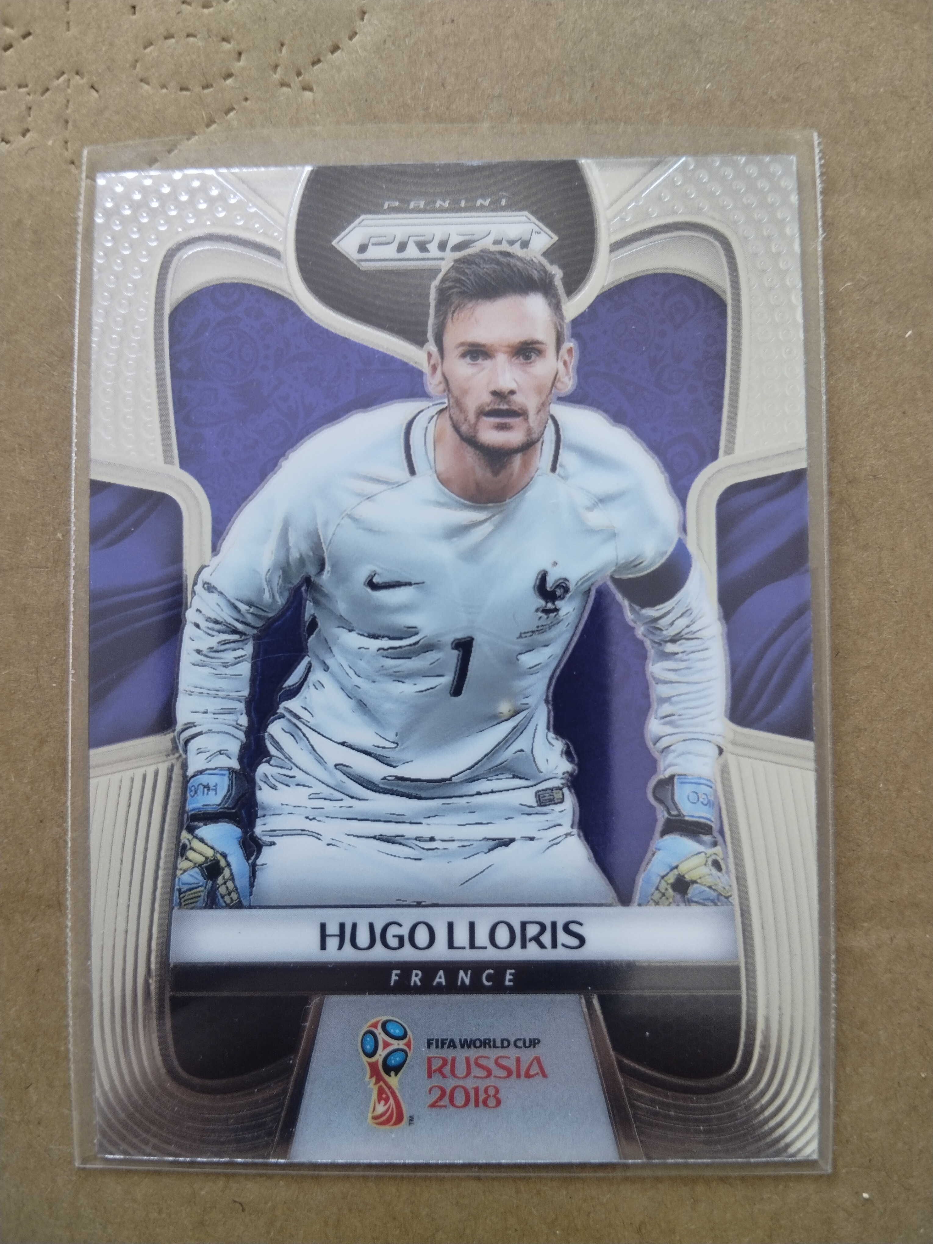 (竞拍前先阅读描述)PANINI帕尼尼 2018俄罗斯世界杯PRIZM 普卡base 法国 门将洛里 第5张凑套必备 品相如图