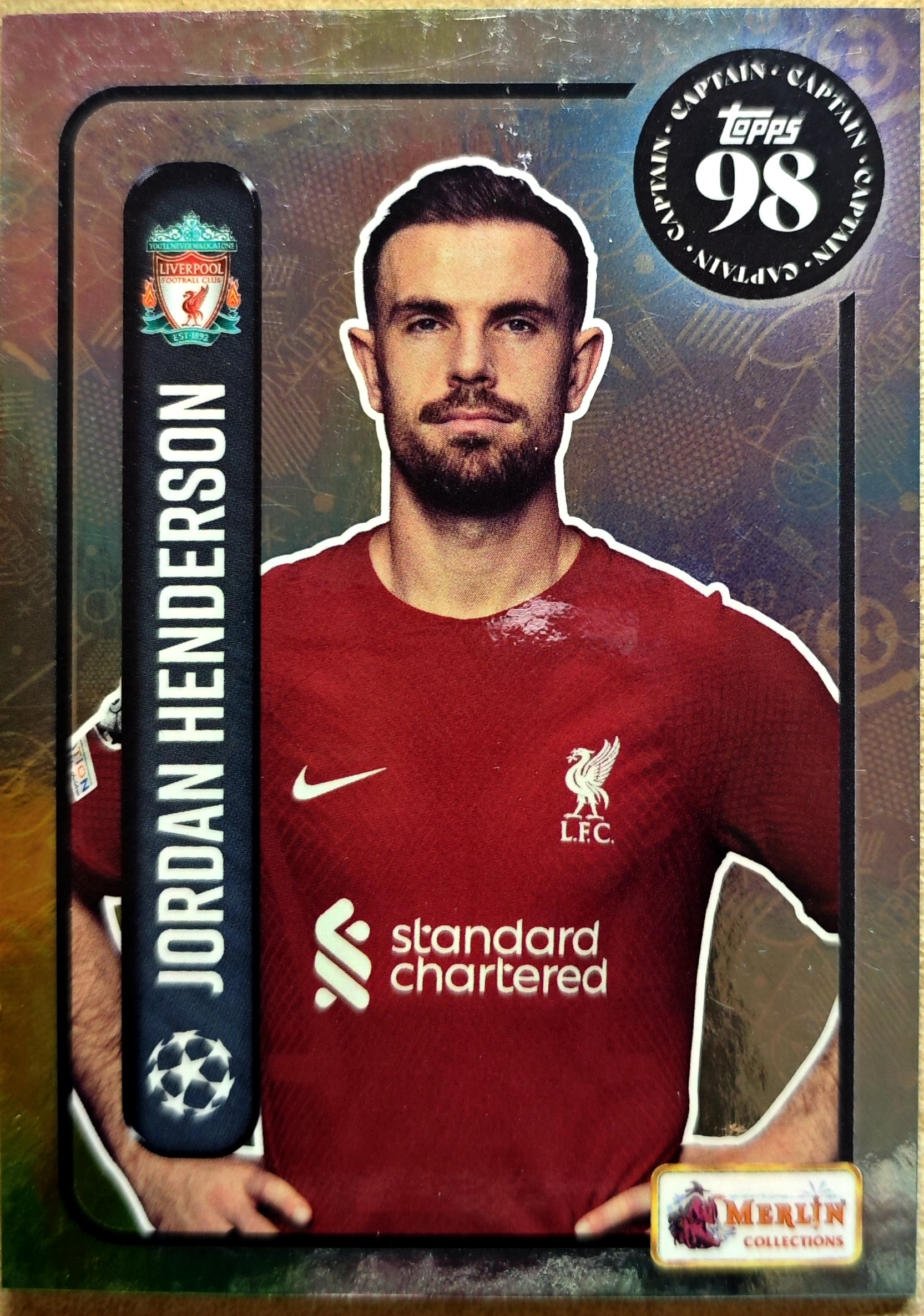 2023-24 Topps Merlin Jordan Henderson 梅林98 英超 利物浦 乔丹 亨德森
