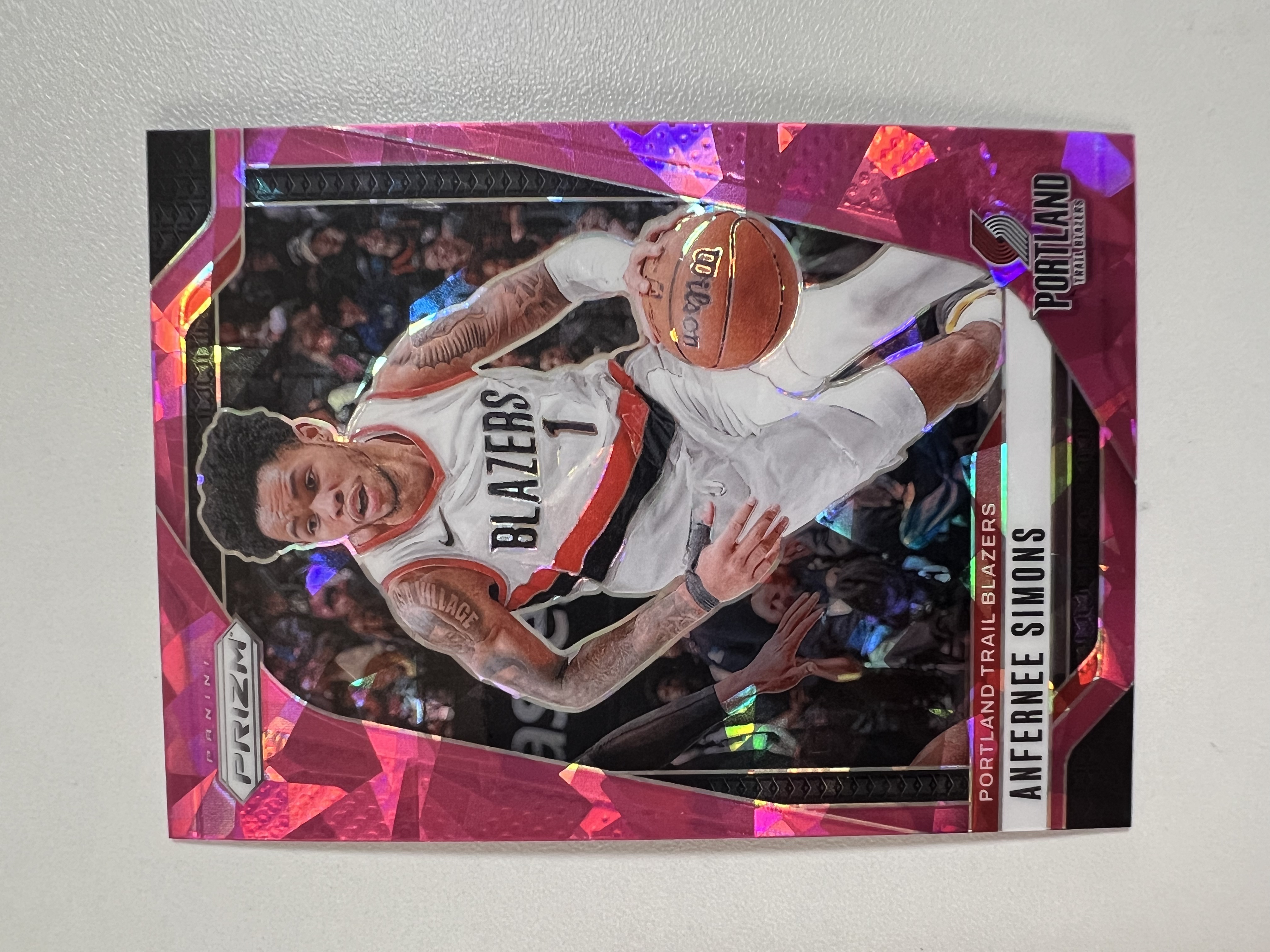 2024-25 Panini Prizm Anfernee Simons 安芬尼西蒙斯 开拓者 PZ系列 粉碎冰 HH03 收藏凑套 卡品如图