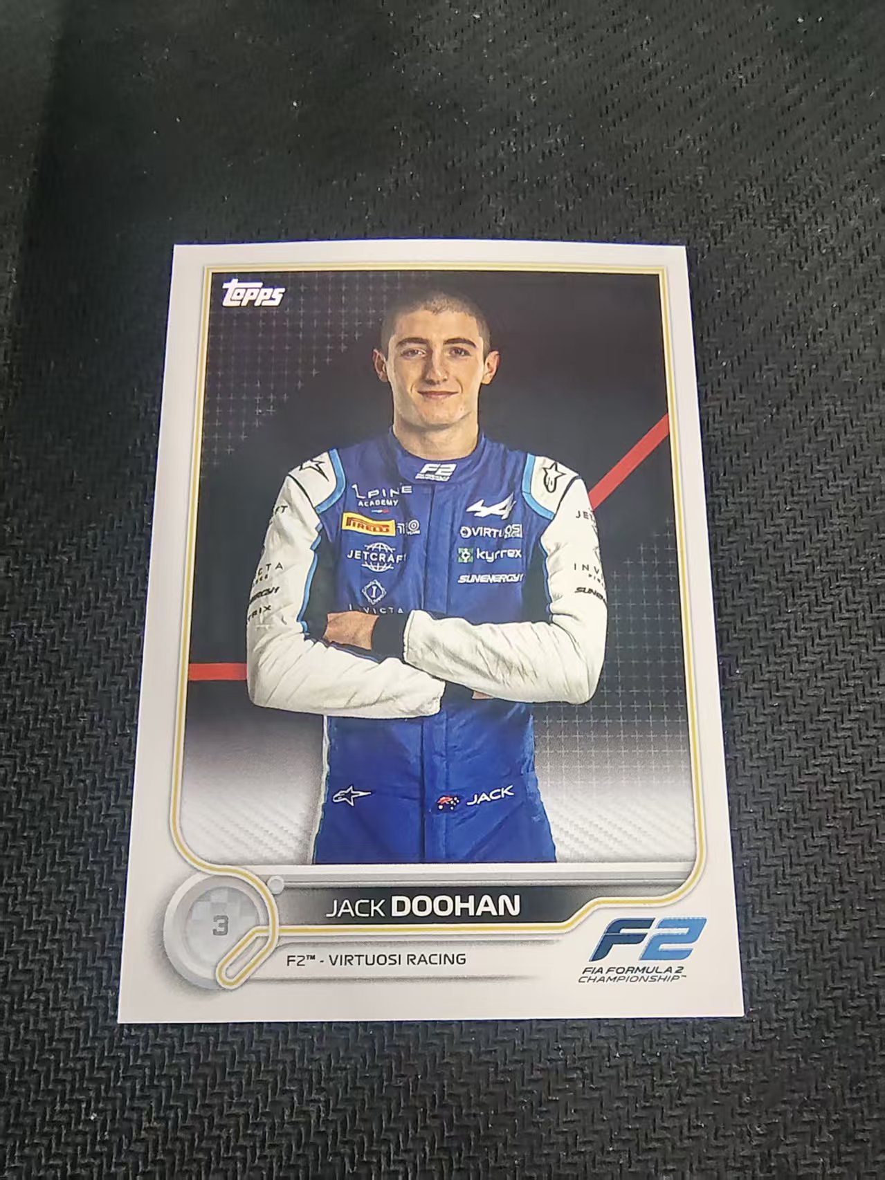 【汽水拍卖】2022 Topps Chrome F1 Jack Doohan 杰克 杜汉 F2 划痕 边角瑕疵 @79