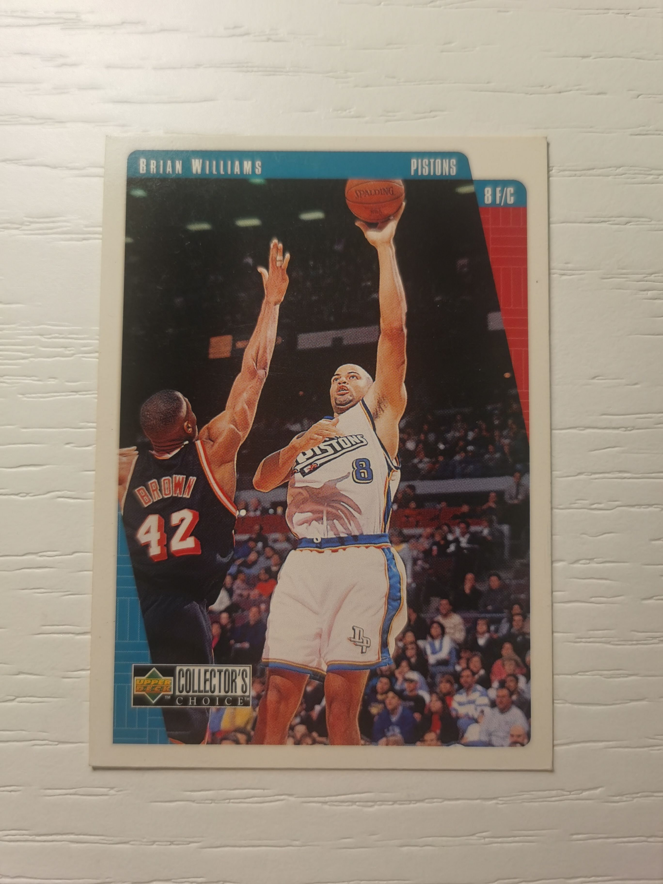 1996-97 Upper Deck Collector's Choice 布莱恩 威廉姆斯 1996-97 布莱恩-威廉姆斯UD collector's choice 硬通货 极具收藏价值 活塞