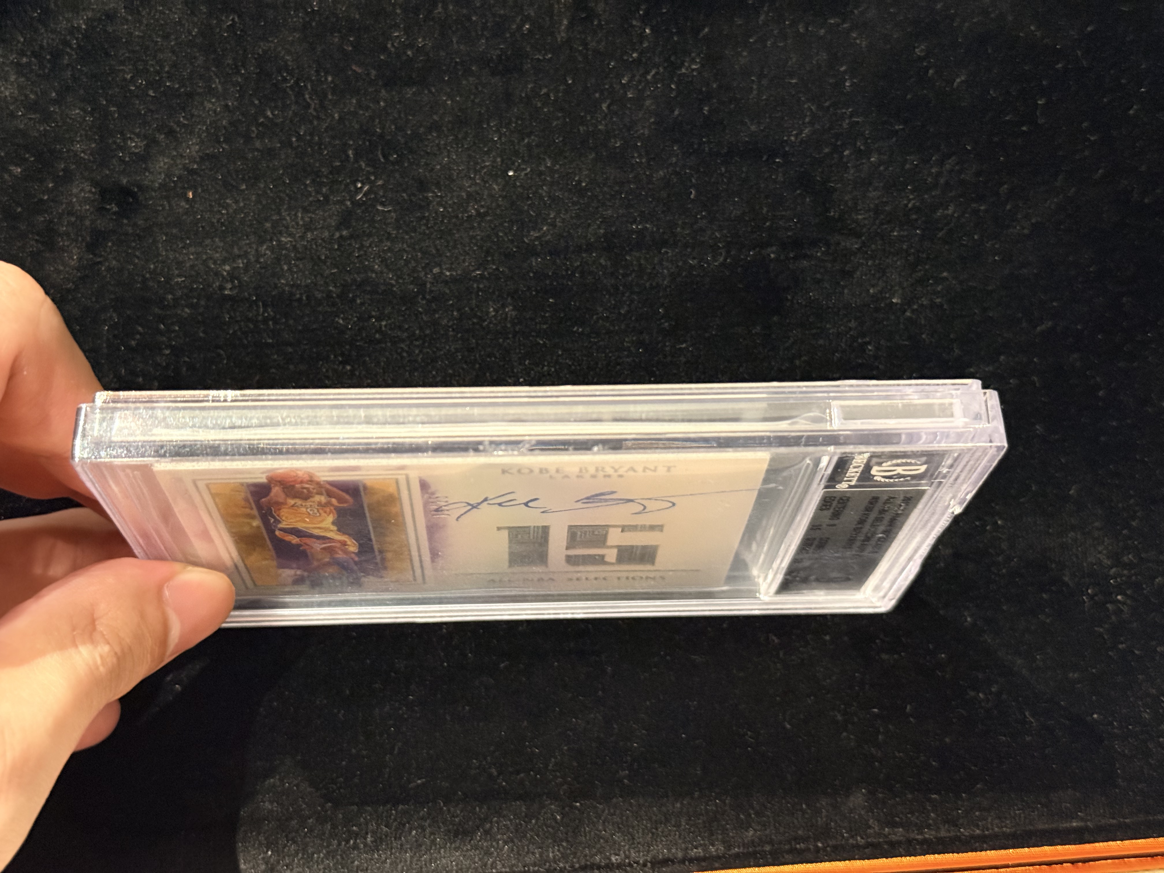 2019-20 panini impeccable Kobe Bryant 小真金白银 洛杉矶湖人 科比 布莱恩特 15次NBA最佳阵容 数据 签字 15编 卡签 超美数据签 大hit卡 BGS9