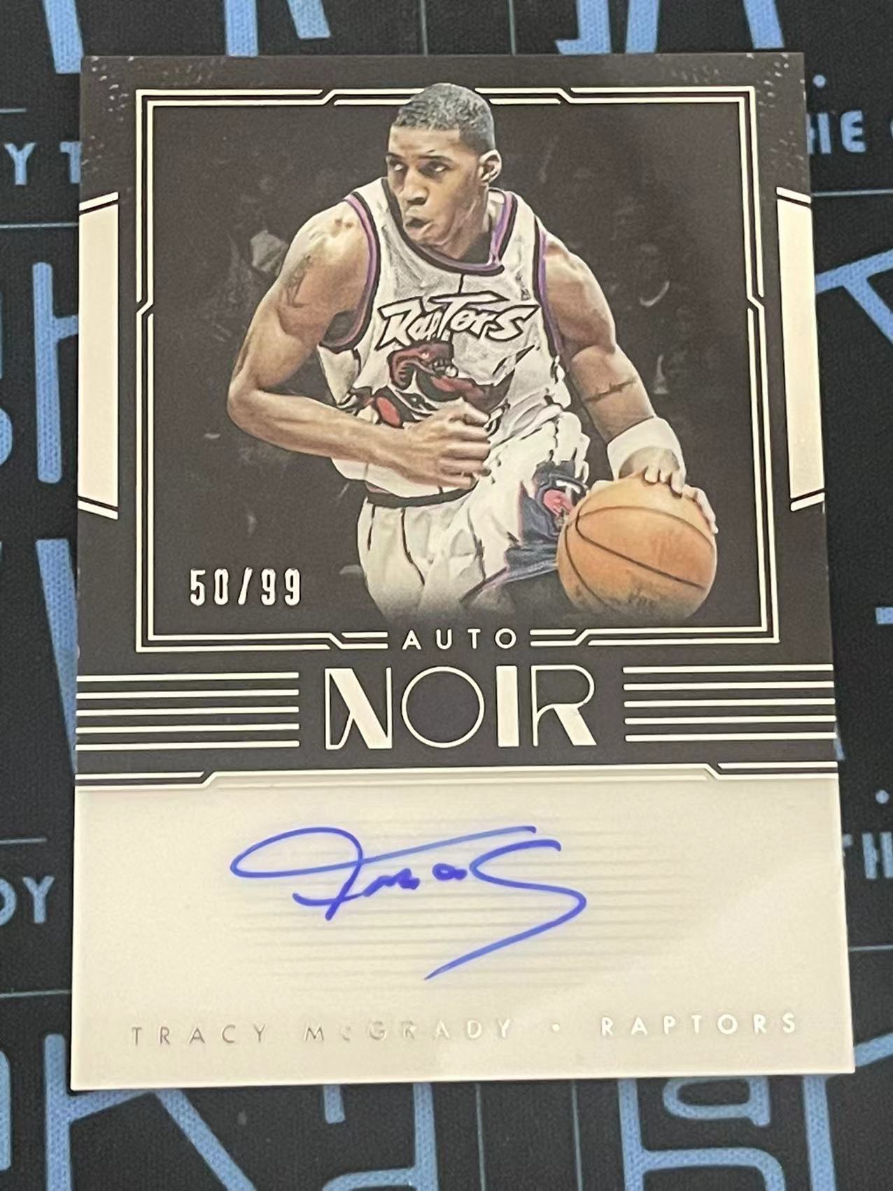 【扒卡拍卖】2017-18 Panini Noir Tracy Mcgrady 猛龙 麦迪 麦蒂 签字 99编 镜面 与艾佛森科比卡特并称四大 ...
