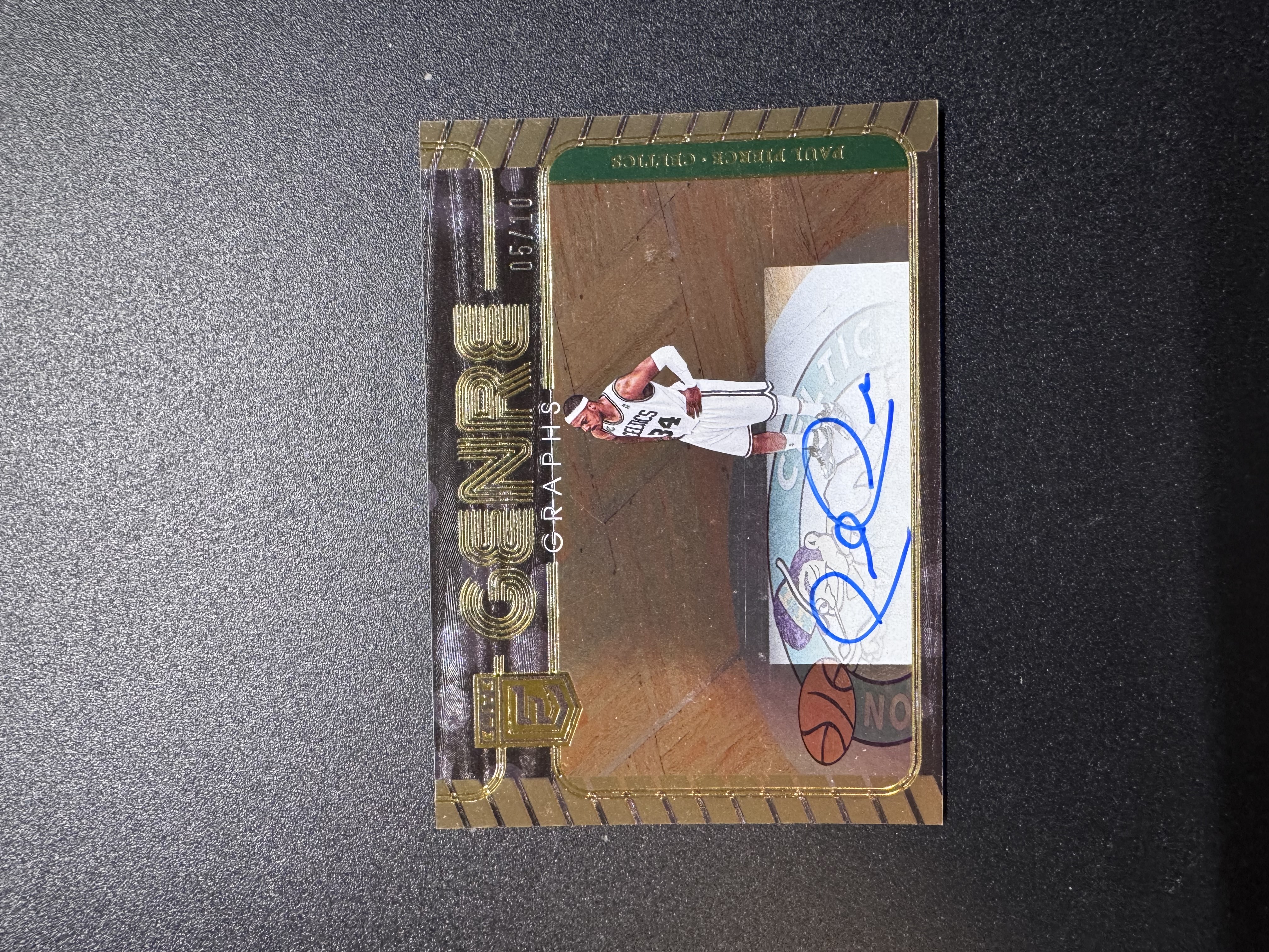 2022-23 Panini Donruss Elite Paul Pierce 杜蕾斯精英 波士顿凯尔特人 真理 保罗 皮尔斯10编 金平行 GG签字 卡签 卡品如图