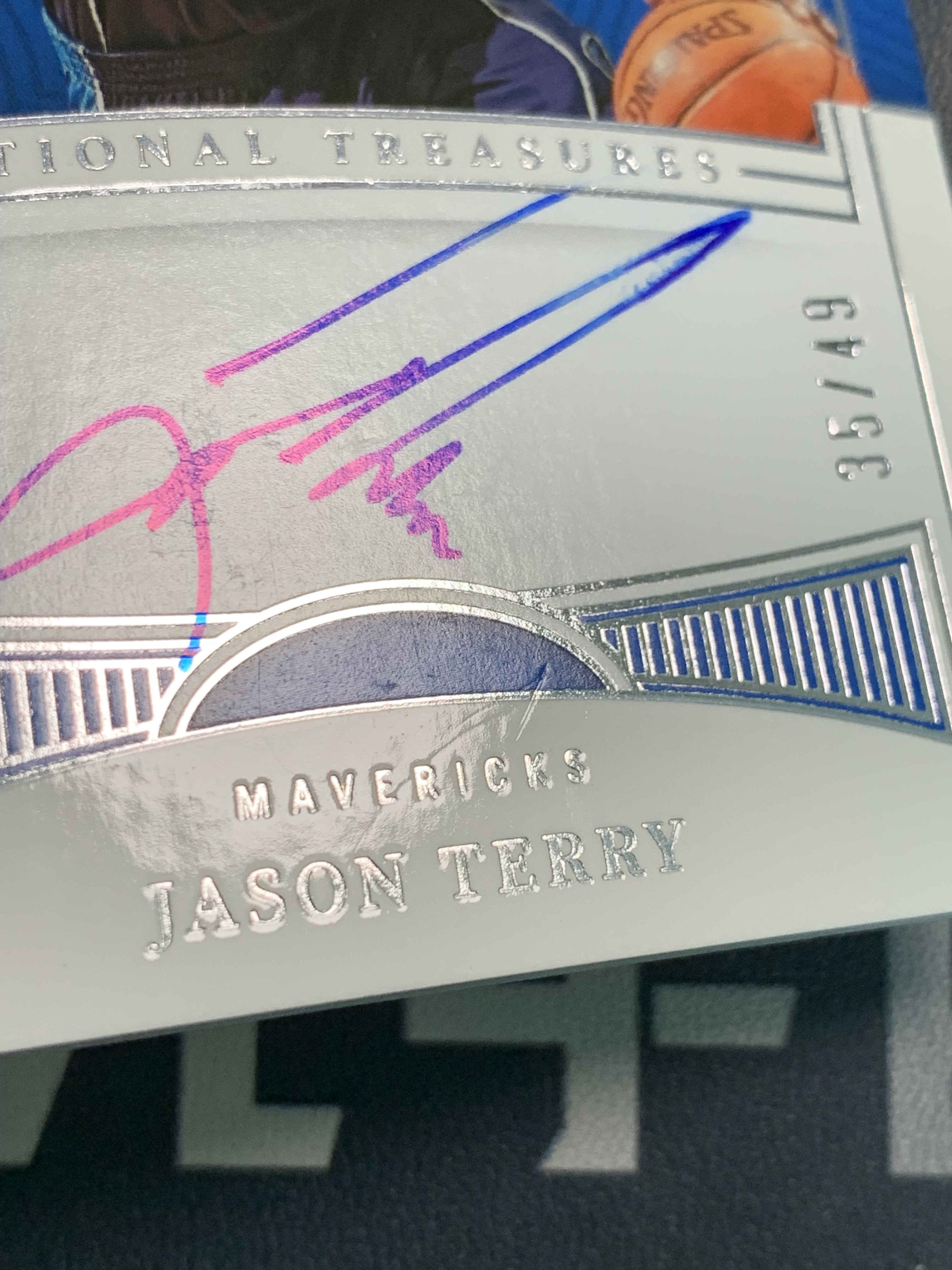 【元宇宙精品拍卖】丁总058:2022-23 Panini National Treasures 国宝系列 Jason Terry 独行侠 ...