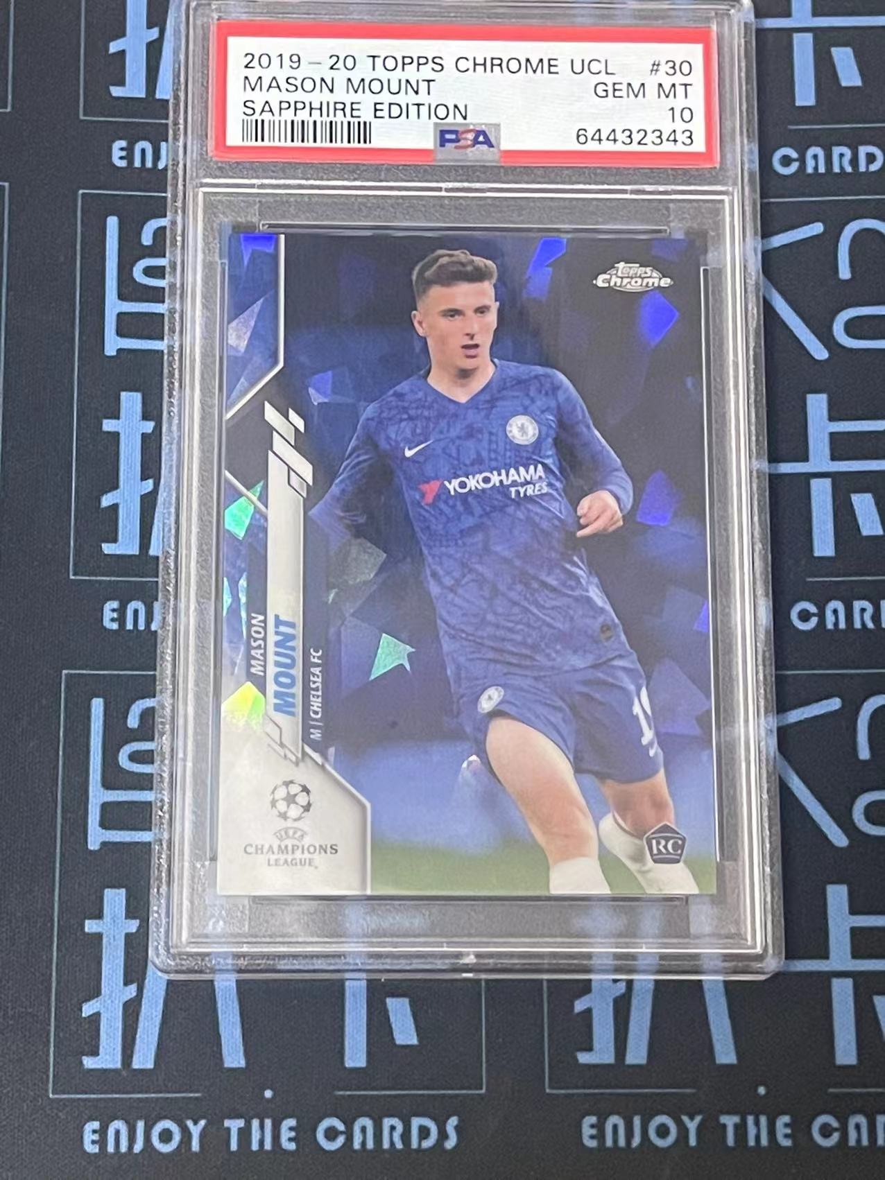 【扒卡拍卖】2019-20 Topps Chrome Mason Mount Sapphire UCL 欧冠 蓝宝石 梅森 芒特 切尔西 RC ...