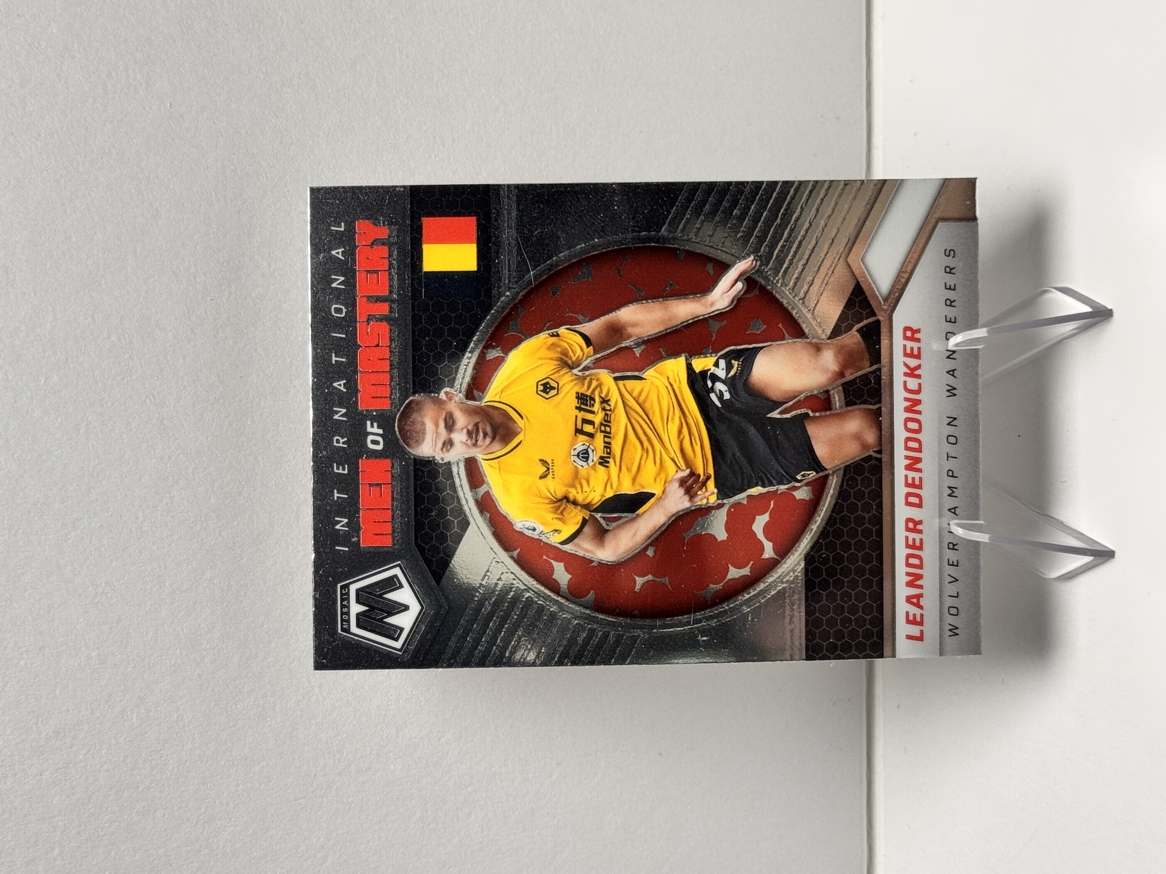 2021-22 Panini Mosaic Leander Dendoncker 马赛克 英超 狼队 登东克尔 Men of Mastery 特卡 实卡精美 收藏必备 卡品如图 【星爷代拍】C2-5