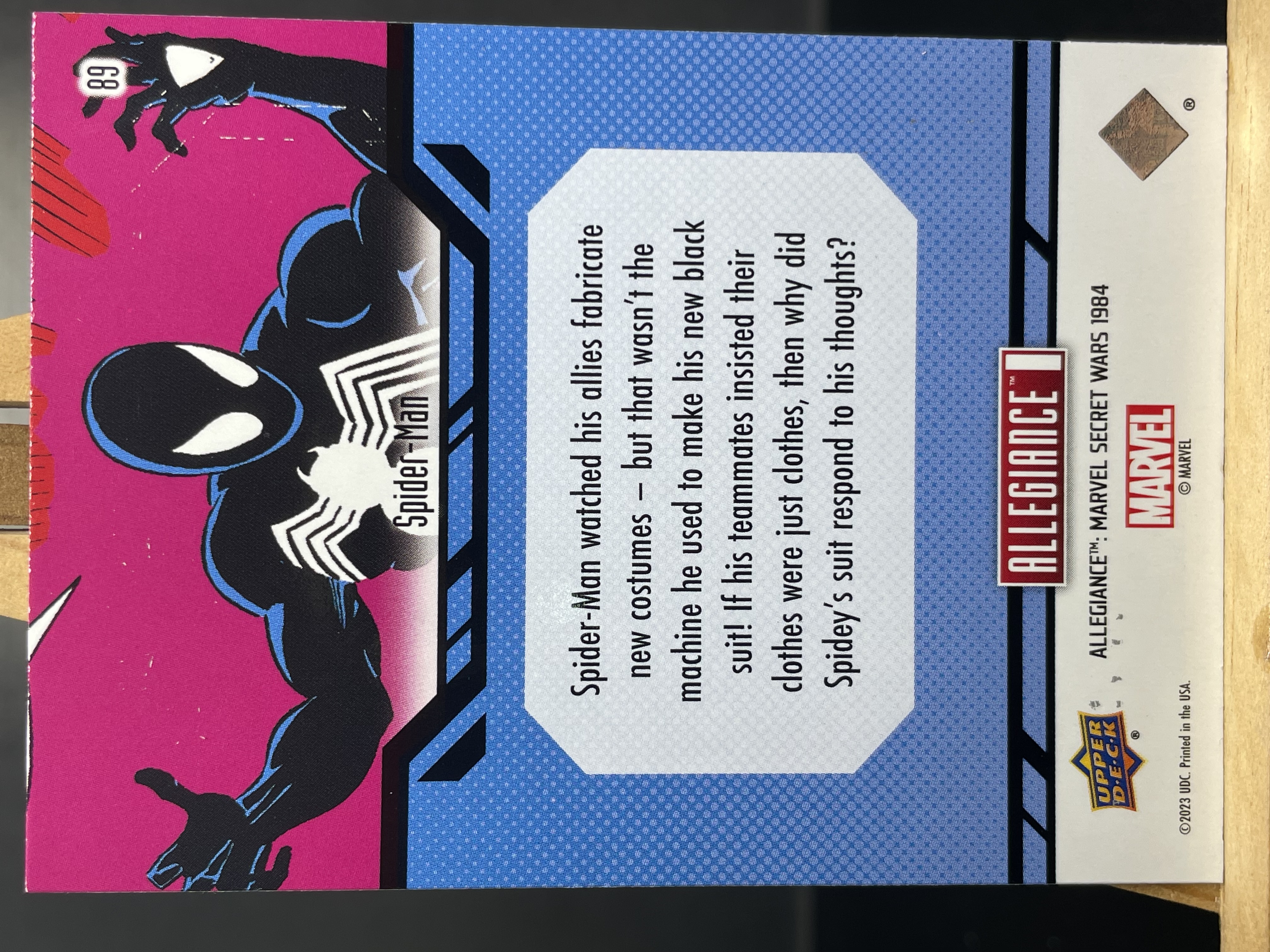 (B6) 2023 UPPER DECK MARVEL 漫威 BASE 蜘蛛侠 实卡好看 收藏凑套必备 卡品如图!!!