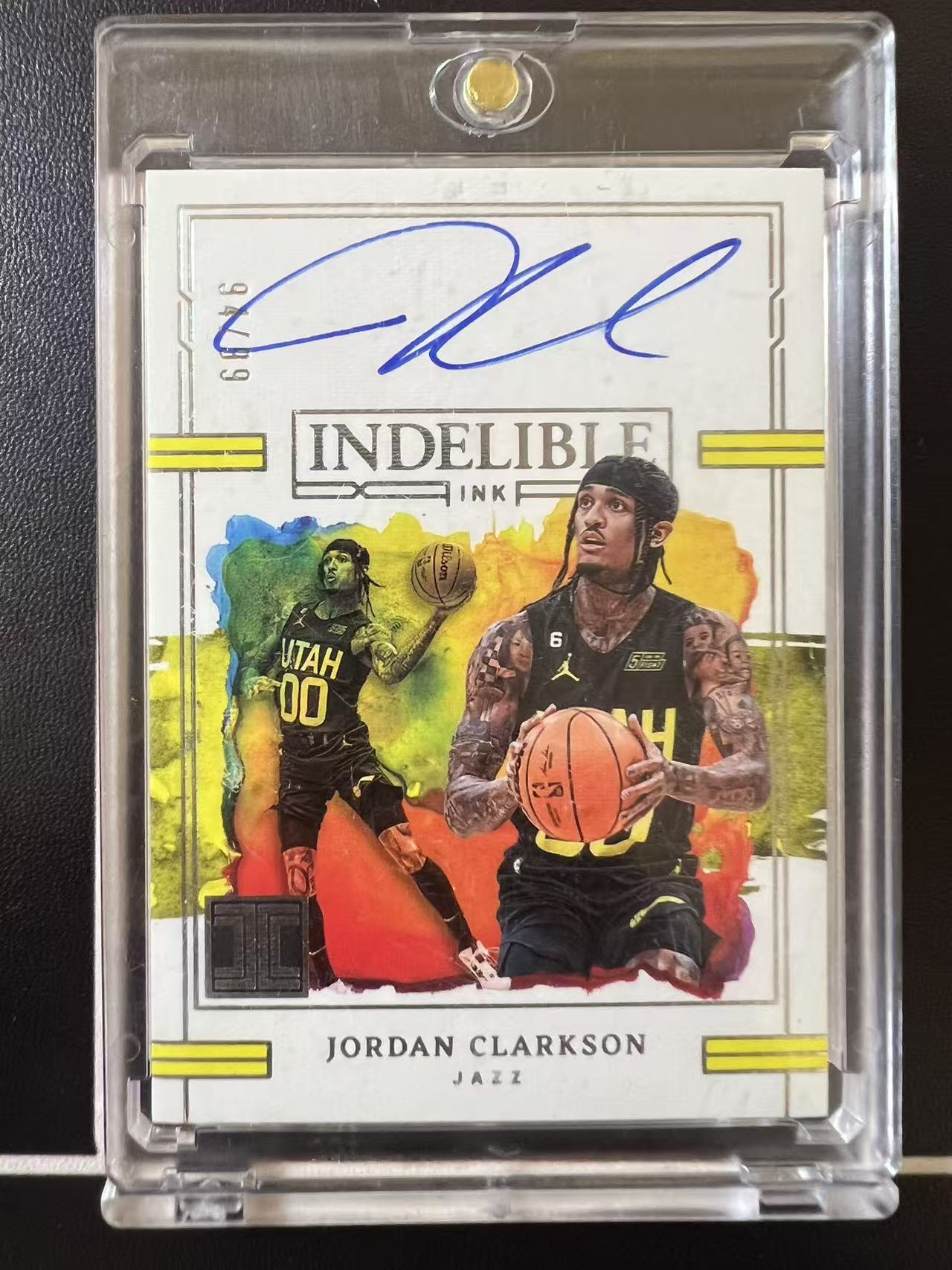 2022-23 Panini Impeccable Jordan Clarkson 小真金 克拉克森 爵士 99编 卡签 签字 卡品如图 白月半