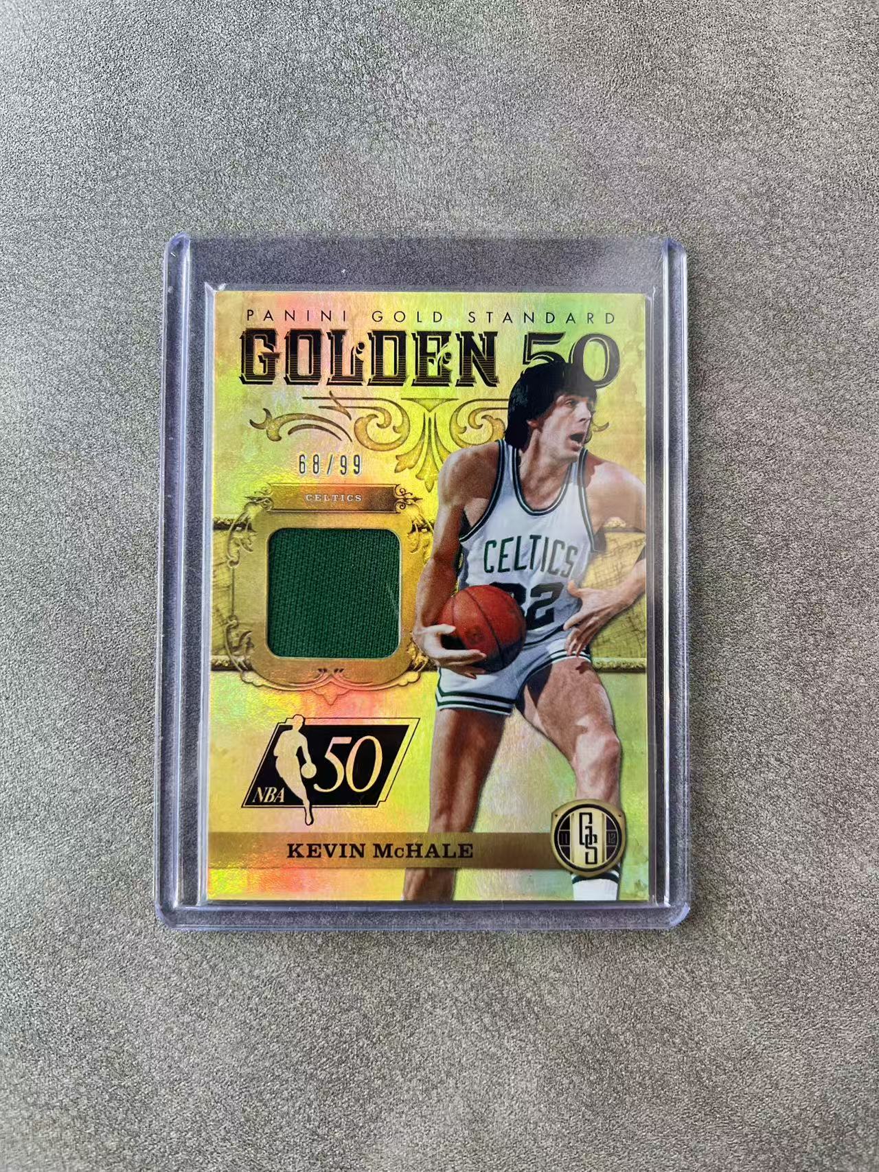 6614【330球星卡实体店代卖】panini 11-12 金砖 凯文麦克海尔(Kevin McHale)球衣实物 落场 Jersey 68/99编 仅顺丰寄付 (UK23)