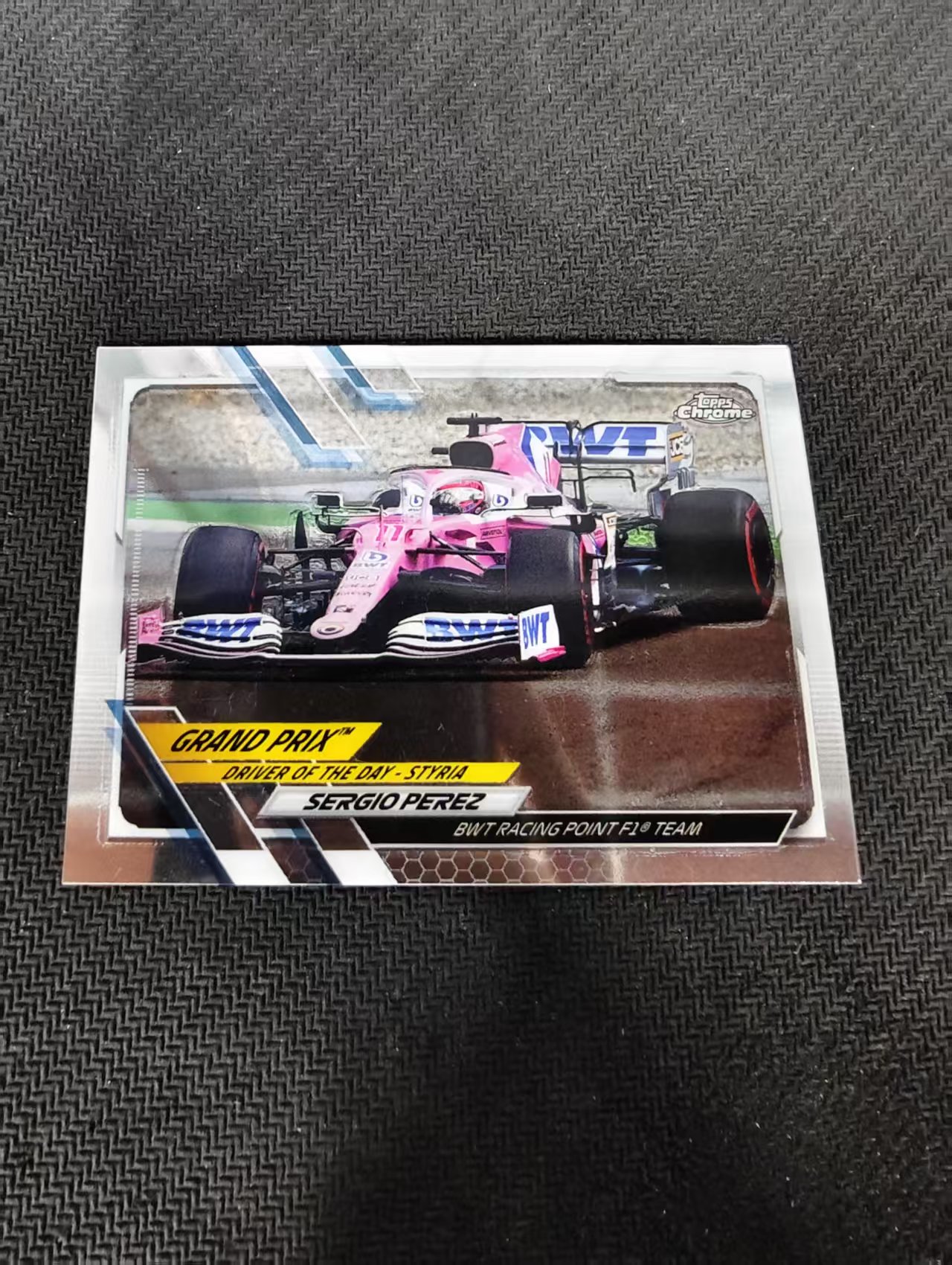 【可合并，不累计】2021 Topps Chrome F1 Sergio Perez 塞尔吉奥 佩雷兹 划痕 边角瑕疵 #169
