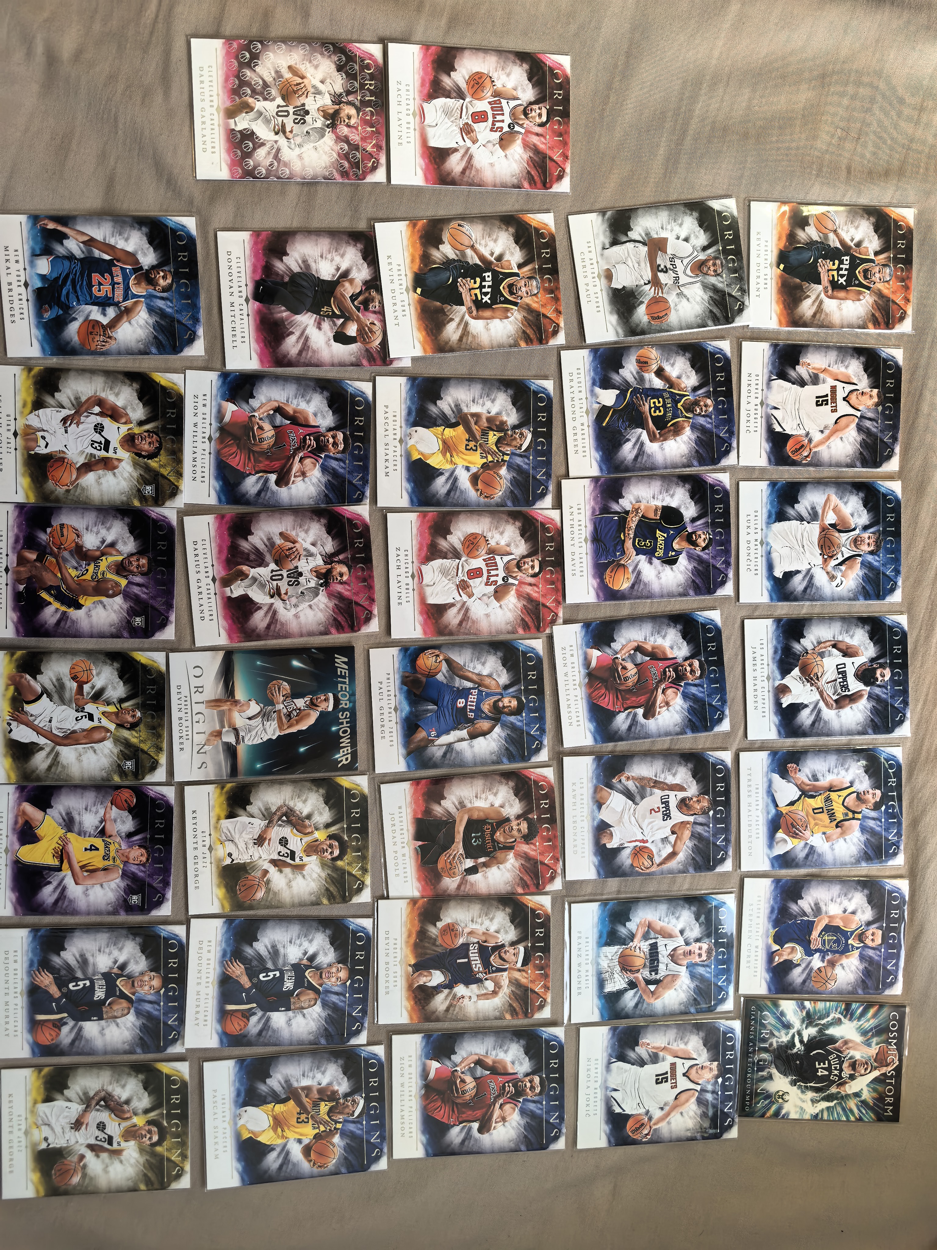 2024-25 Panini Origins Stephen Curry 起源 库里 东契奇 约基奇 哈登 杜兰特 小卡 泡椒 哈利伯顿 布克 字母哥 等37张lot卡品如图 收藏必备!