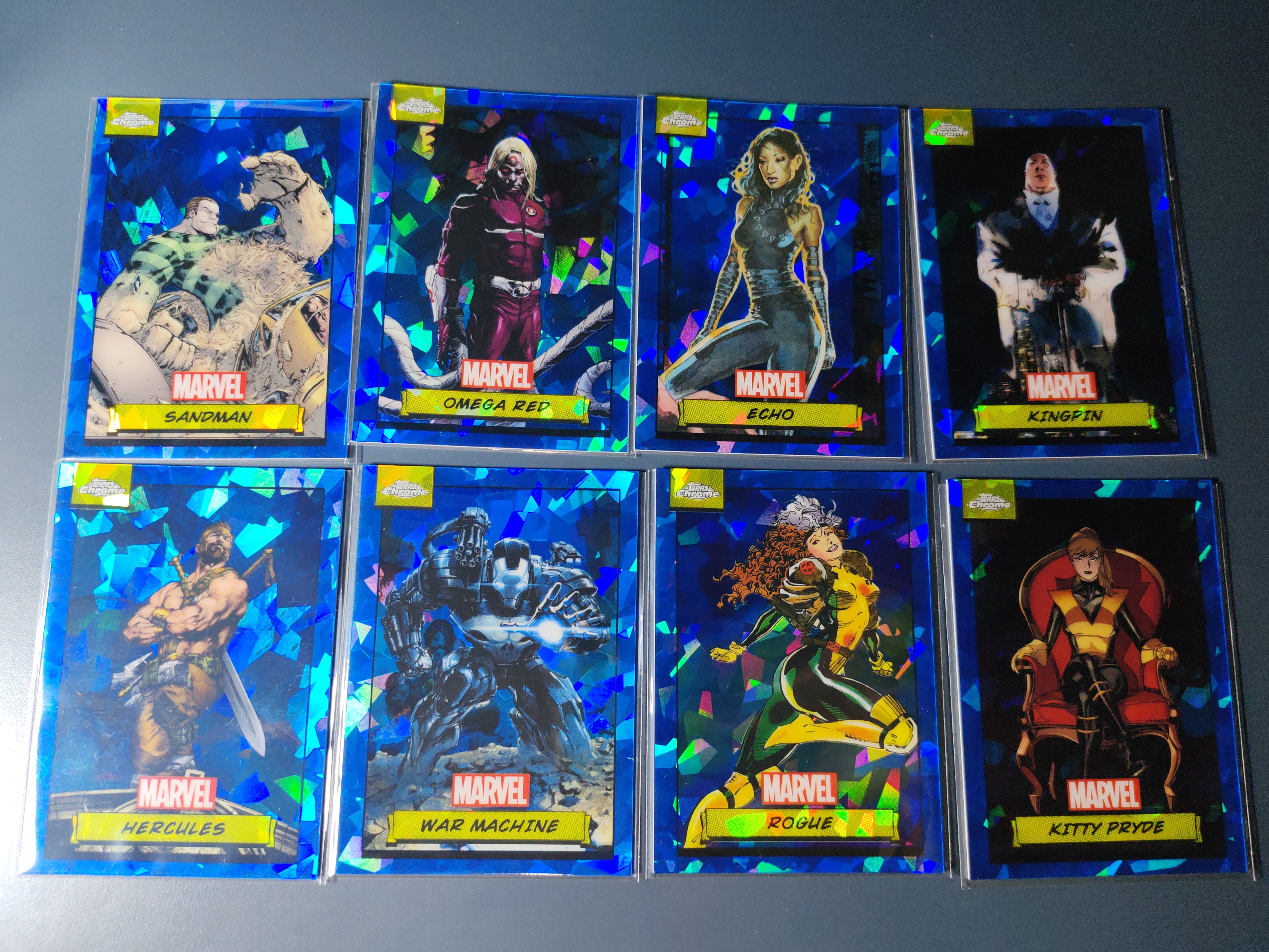 2024 Topps Marvel (MCU) Typhoid Mary 小淘气、沙人、回声等,漫威元年蓝宝石 8张合拍!