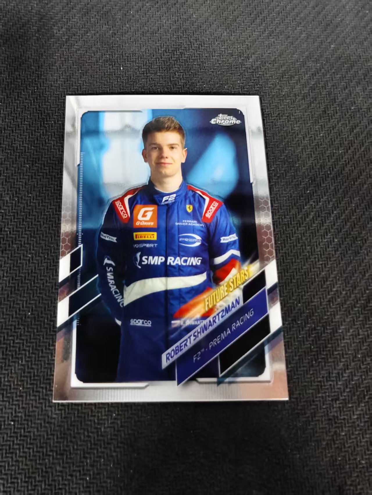 【可合并，不累计】2021 Topps Chrome F1 Robert Shwartzman 罗伯特 施瓦茨曼 划痕 边角瑕疵 #58