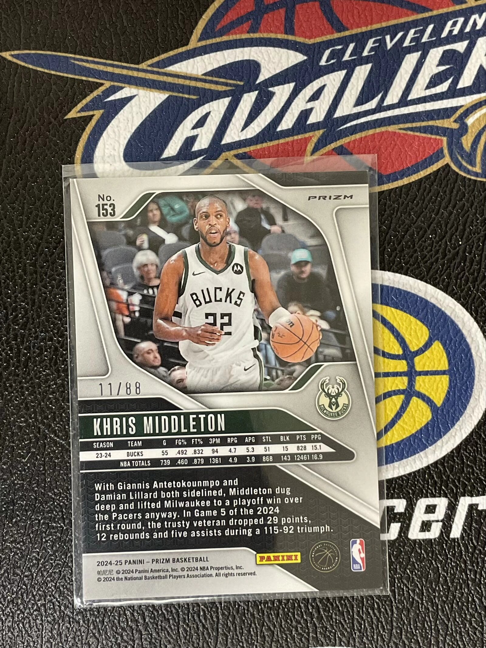 【大树营免费代卖】米德尔顿 三色 红金粉 发廊 88编 Khris Middleton 雄鹿 pz 全明星水平 收藏必备 卡品如图 瑕疵如图 #侯斌11.24