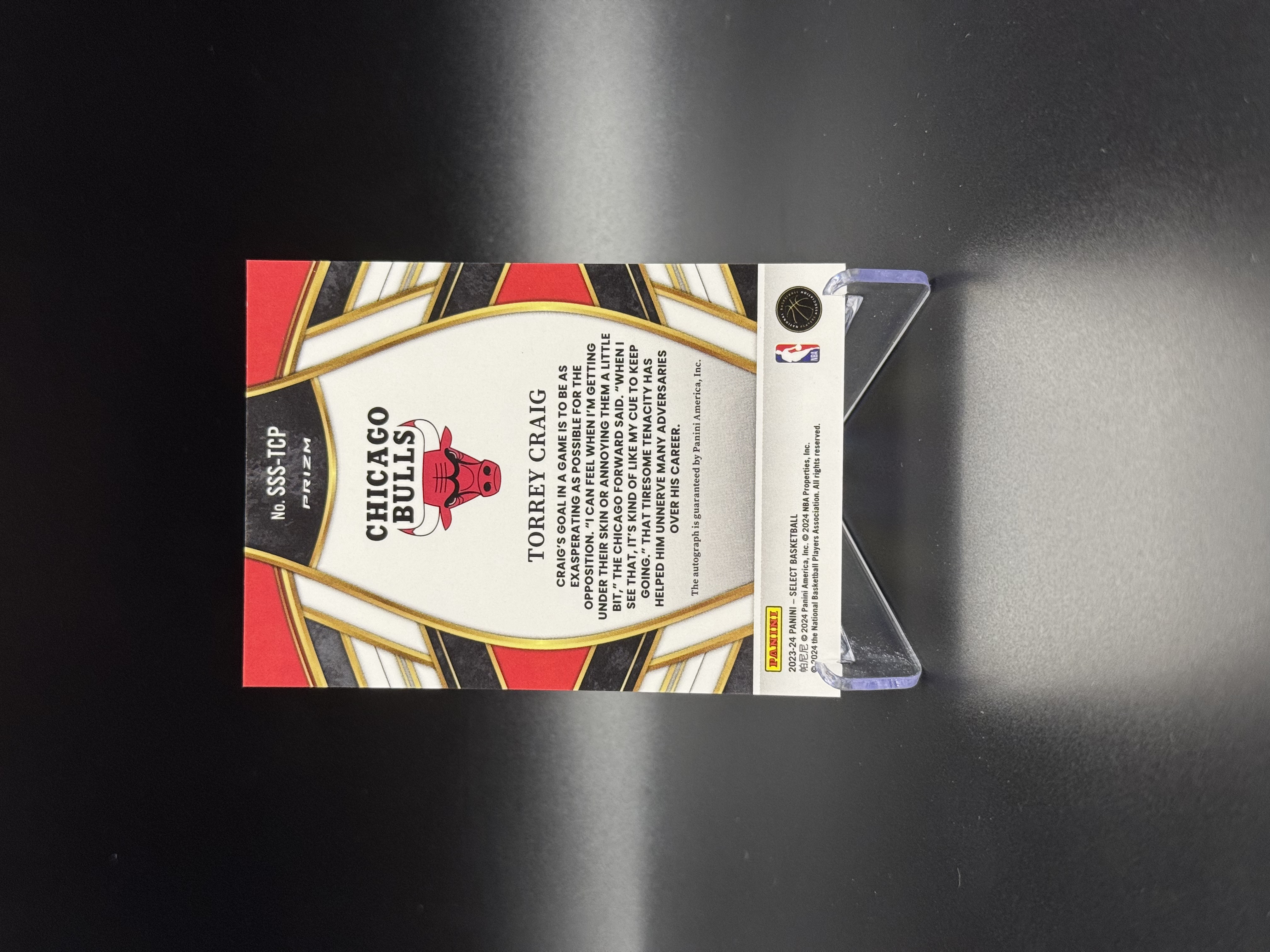 2023-24 Panini Select Torrey Craig 【鲨鱼辣椒 免费代拍】托瑞 克雷格 公牛 签字 贴签 折射 银折 #Tzy