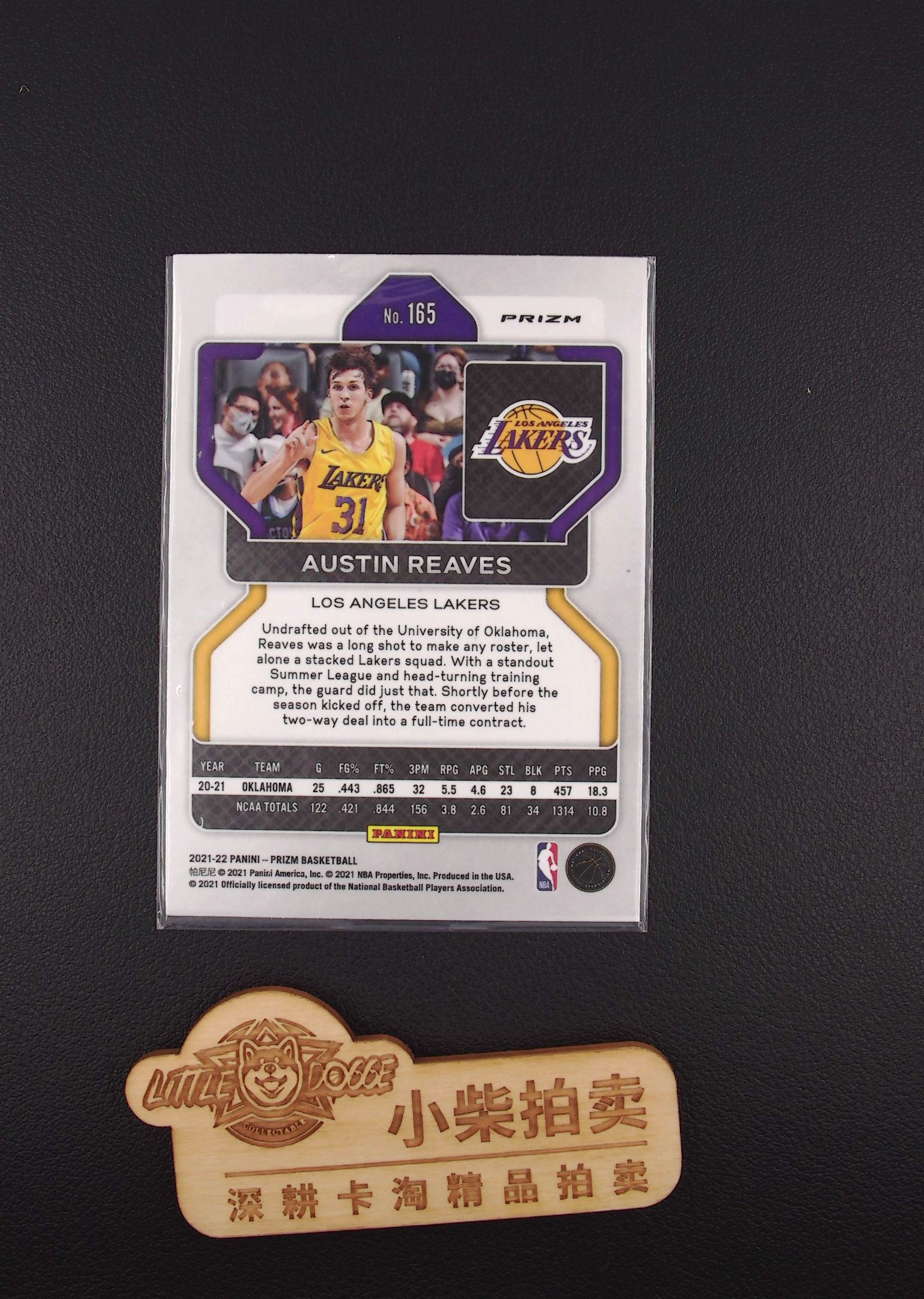 【小柴拍卖】 2021-22 Panini Prizm Austin Reaves RC 新秀 奥斯汀 里弗斯 湖人 三色折 收藏必备 PZ ss02