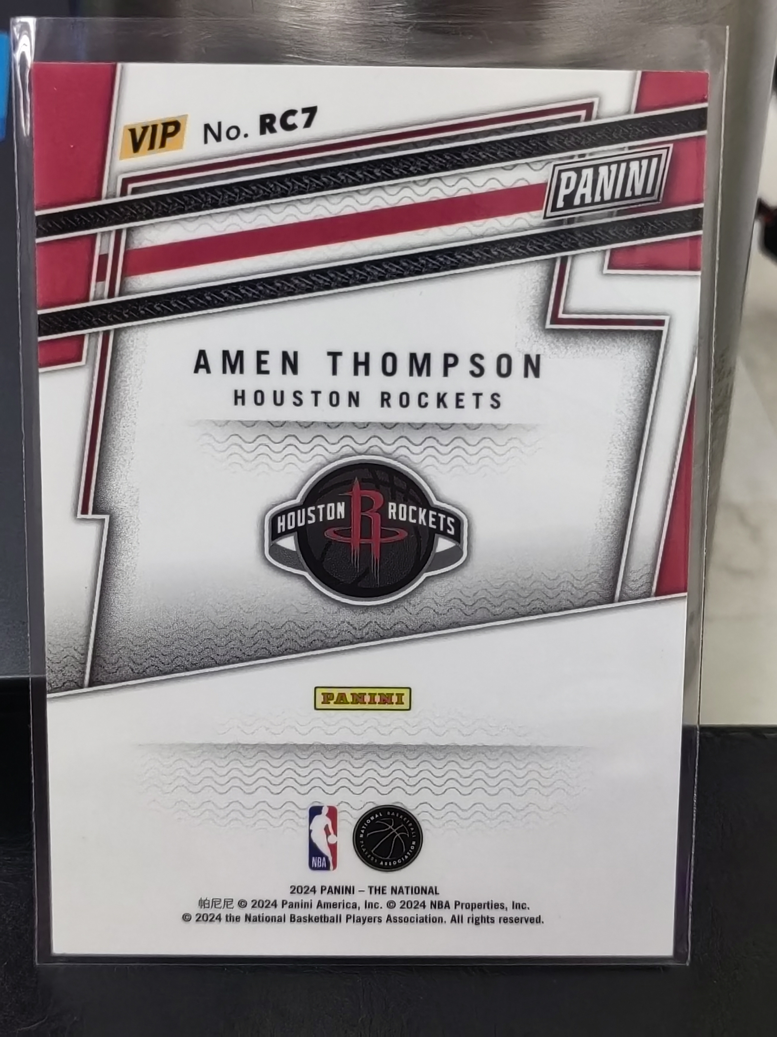 2024 Panini PRIZM Amen Thompson RC PZ 阿门汤普森 火箭 特卡 篮 白边白角 不保卡品 卡品如图
