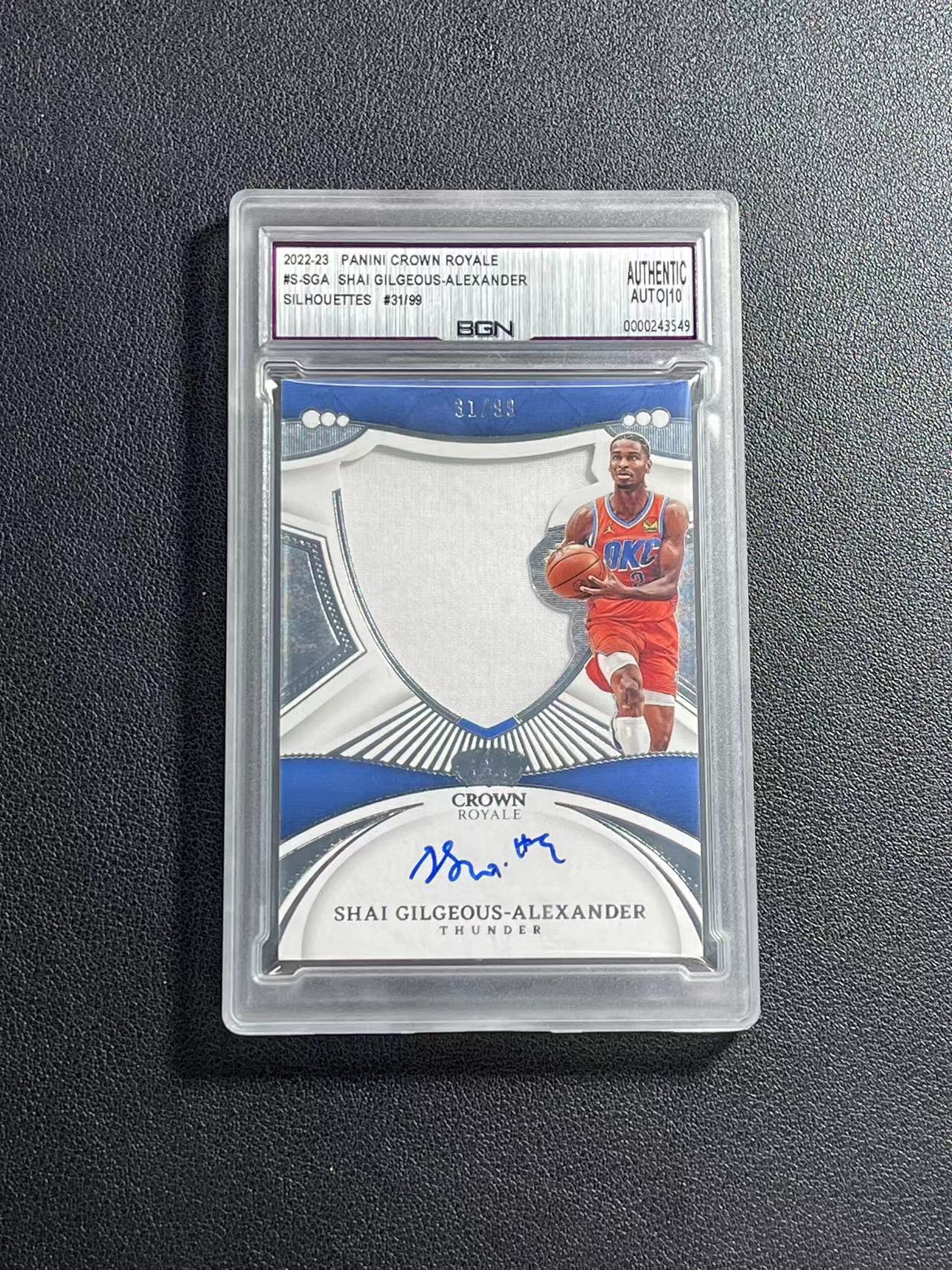 Sga Crown Rookie 【超新星精品】2022-23 Crown Royale Shai Gilgeous-Alexander 皇冠 雷霆 亚历山大 SGA 99编 ...