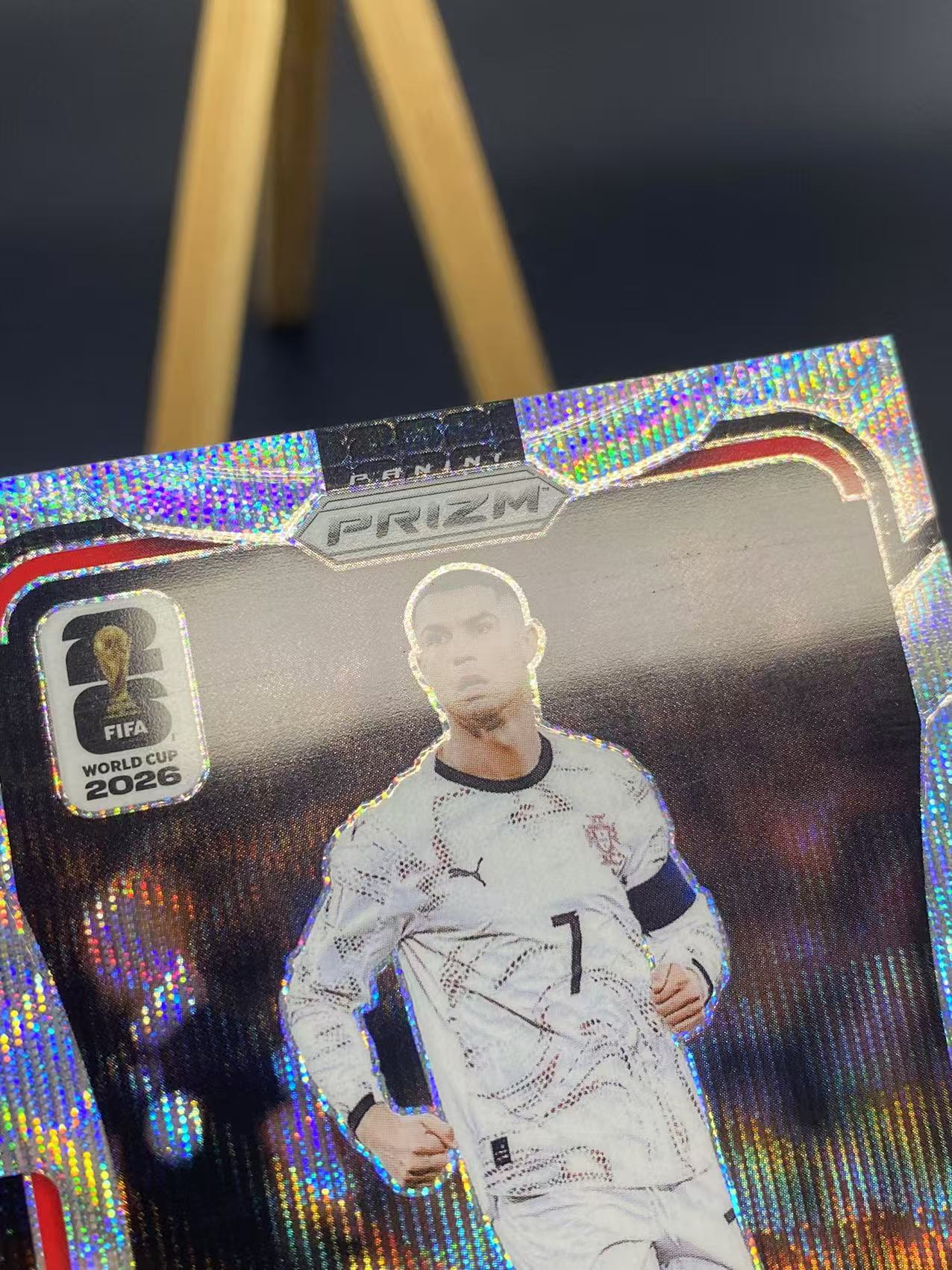 2026 【六六代卖】 Prizm Cristiano Ronaldo 世界杯PZ C罗 葡萄牙 银波纹折射 base 瑕疵如图(kj01)