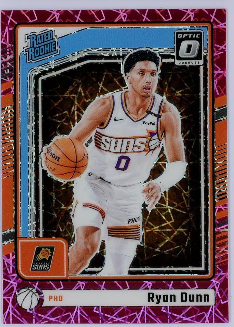 2024-25 Panini Optic Ryan Dunn RC 瑞安邓恩 新秀 79编 粉镭射折 折射 太阳 卡品如图 0KM4/11.9