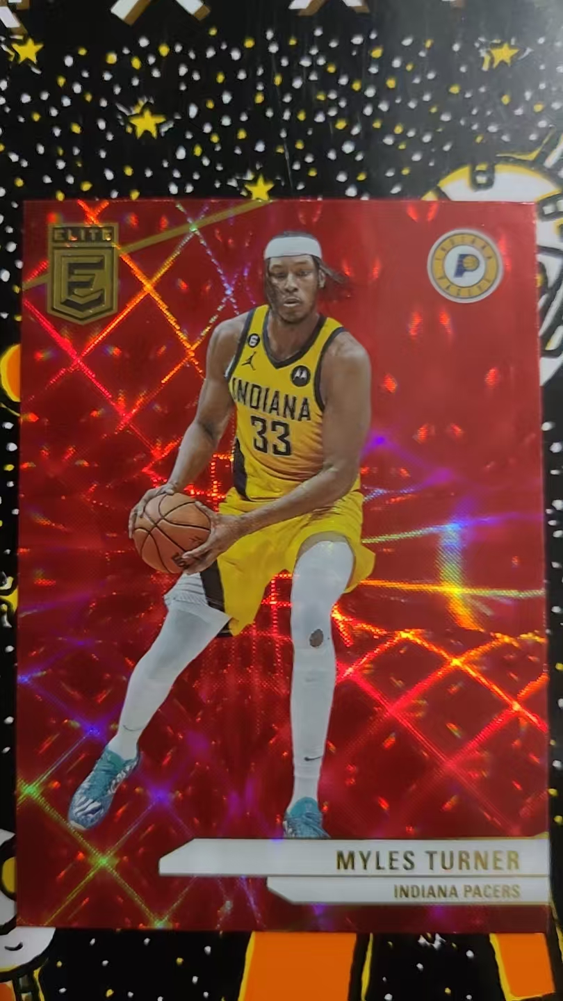 2023-24 Panini ELITE Myles Turner 迈尔斯 特纳 步行者队 红折 折射 硬通货 卡品精美 凑套必备 收藏必备