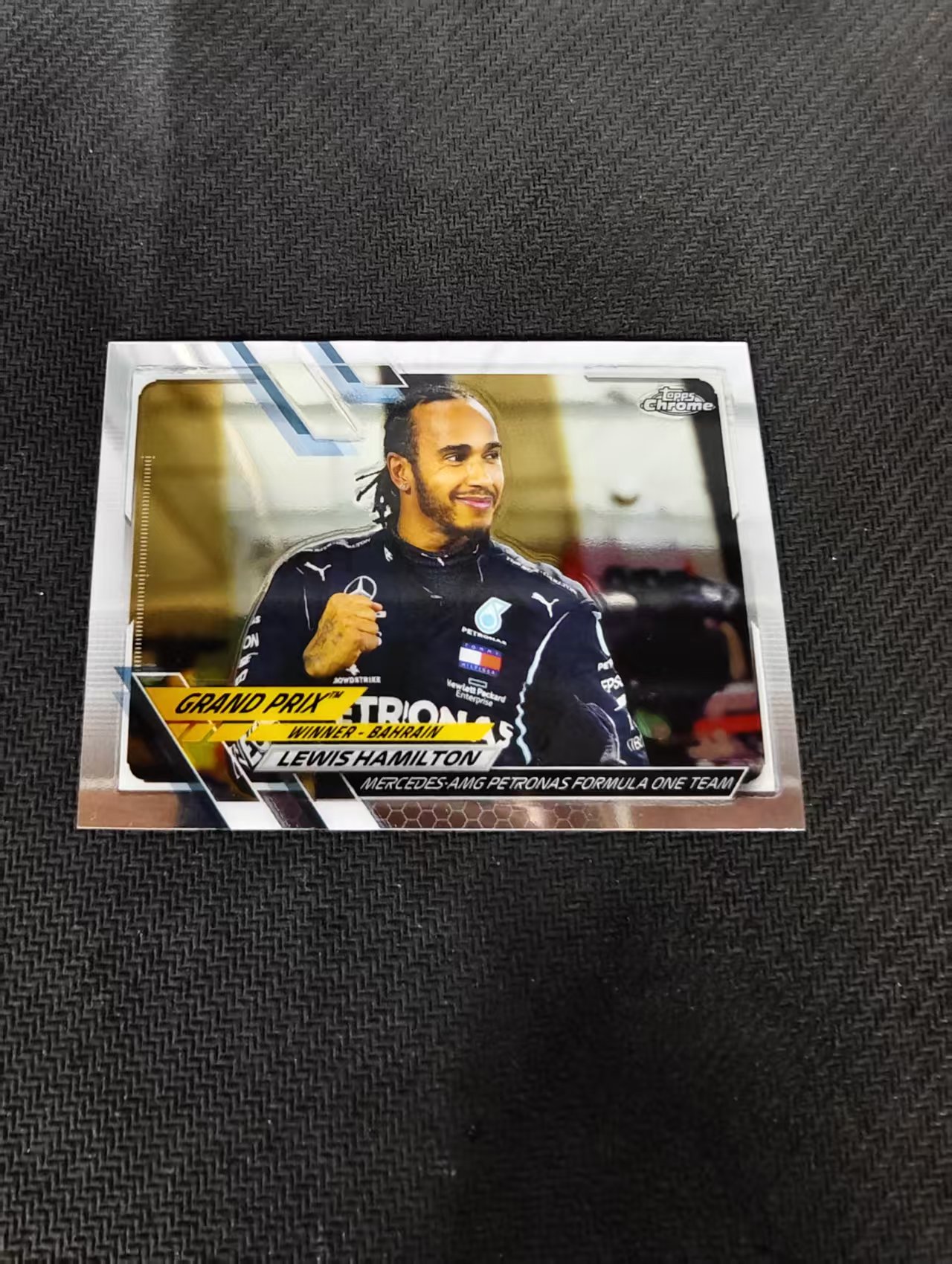 【可合并,不累计】2021 Topps Chrome Lewis Hamilton F1 梅赛德斯奔驰车队 刘易斯 汉密尔顿 划痕 边角瑕疵 #152