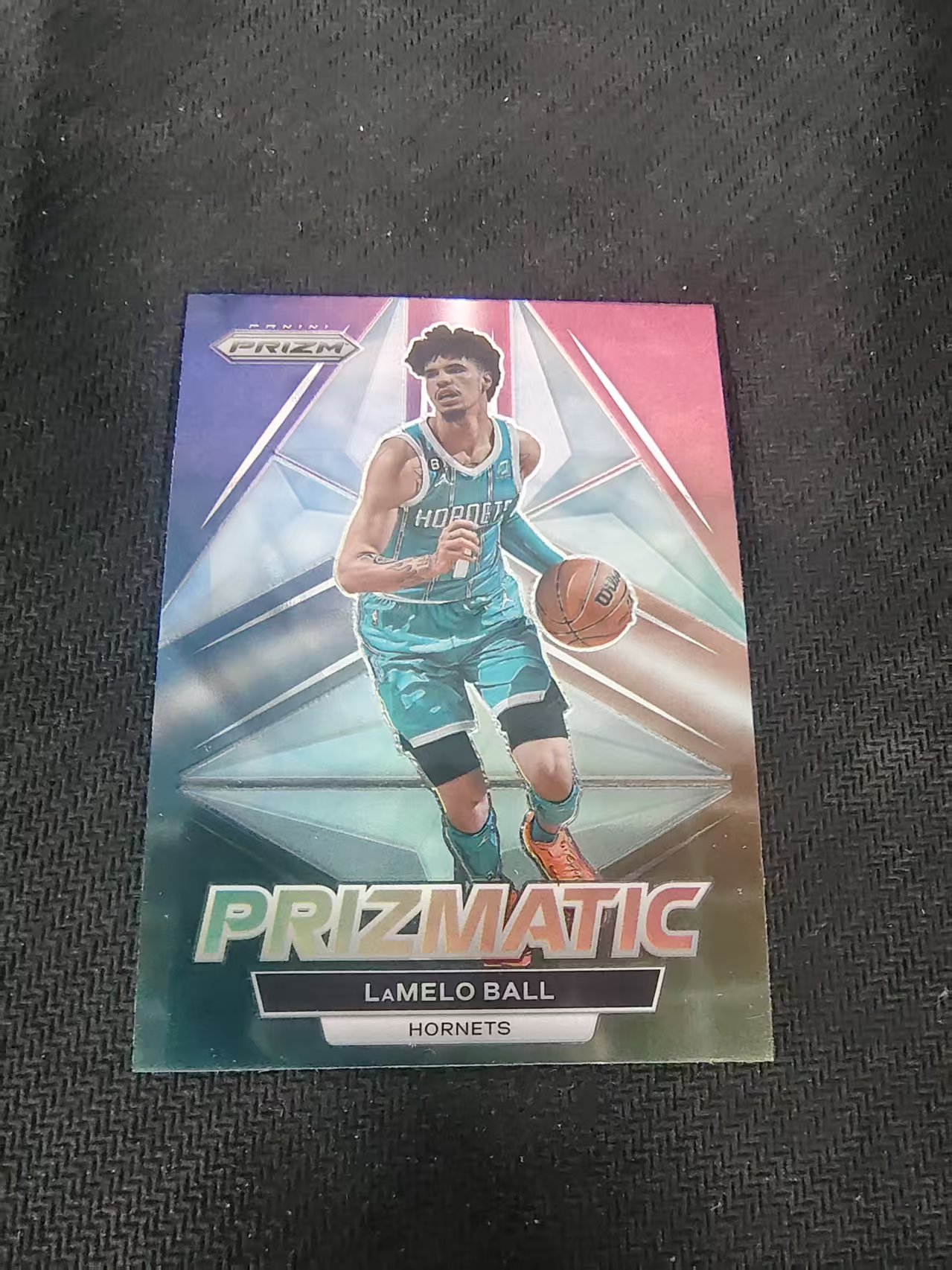 【可合并,不累计】2022-23 Panini Prizm LaMelo Ball PZ 黄蜂核心 三球 拉梅洛 鲍尔 棱镜特卡 PZ 划痕 边角微瑕 介意勿拍 #26