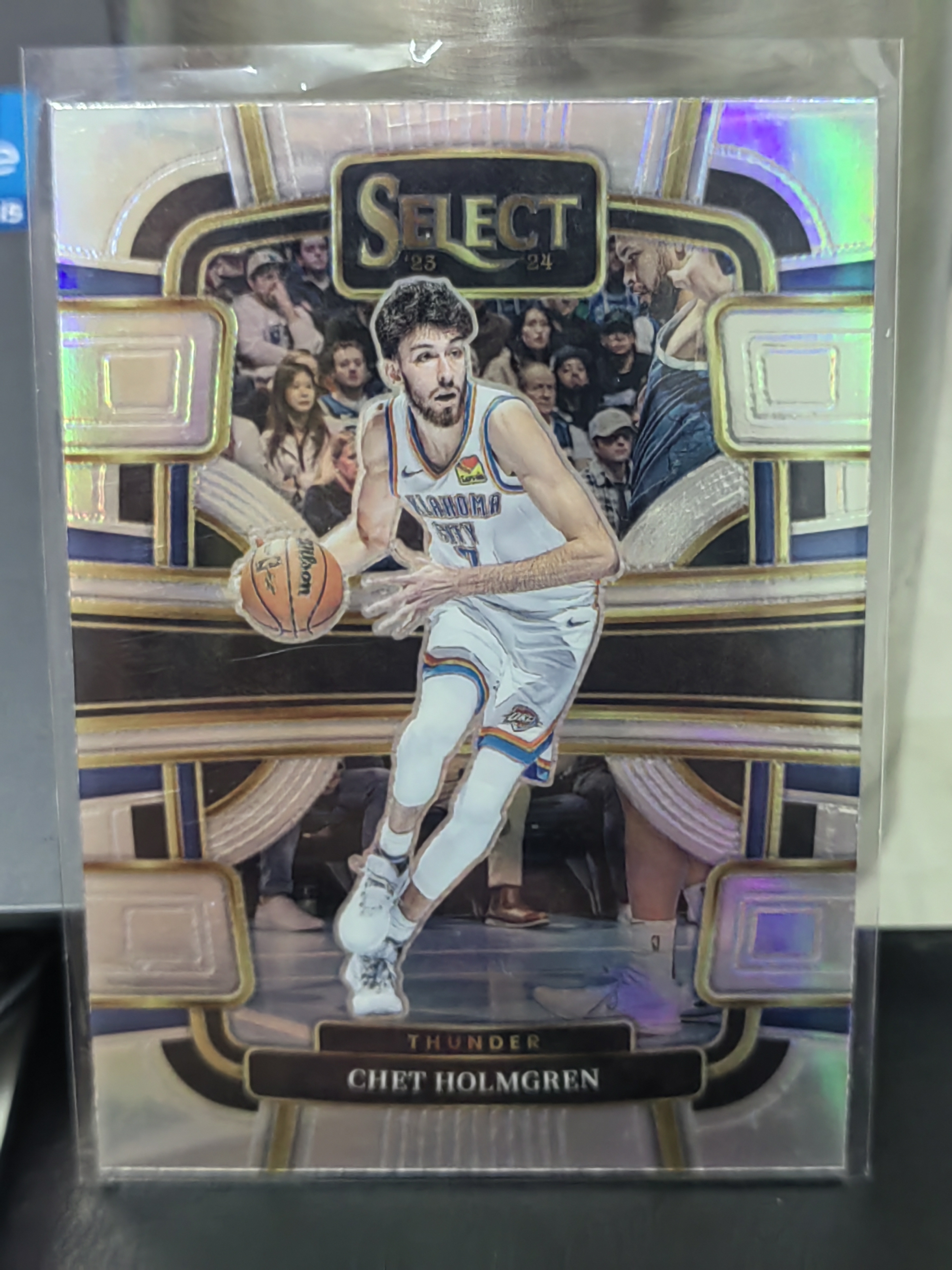 2023-24 Panini Select Chet Holmgren Select 一级 银折 切特霍姆格伦 雷霆 第二张 篮 白边白角 不保卡品 卡品如图