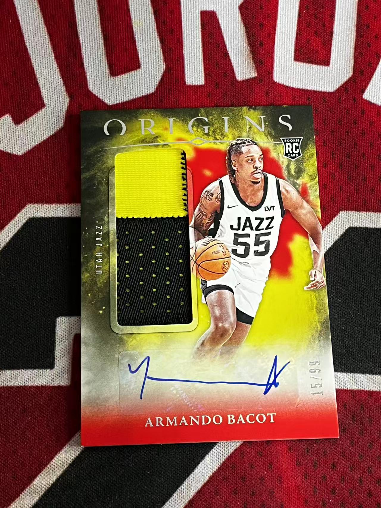 【接寄拍】2024-25 PANINI ORIGINS 起源系列 爵士 新秀RC 阿曼多巴科特 99编 RPA 双色PATCH球衣物料暴力切割签字卡 红平行 专收凑套必备【烂臭嘴拍卖】