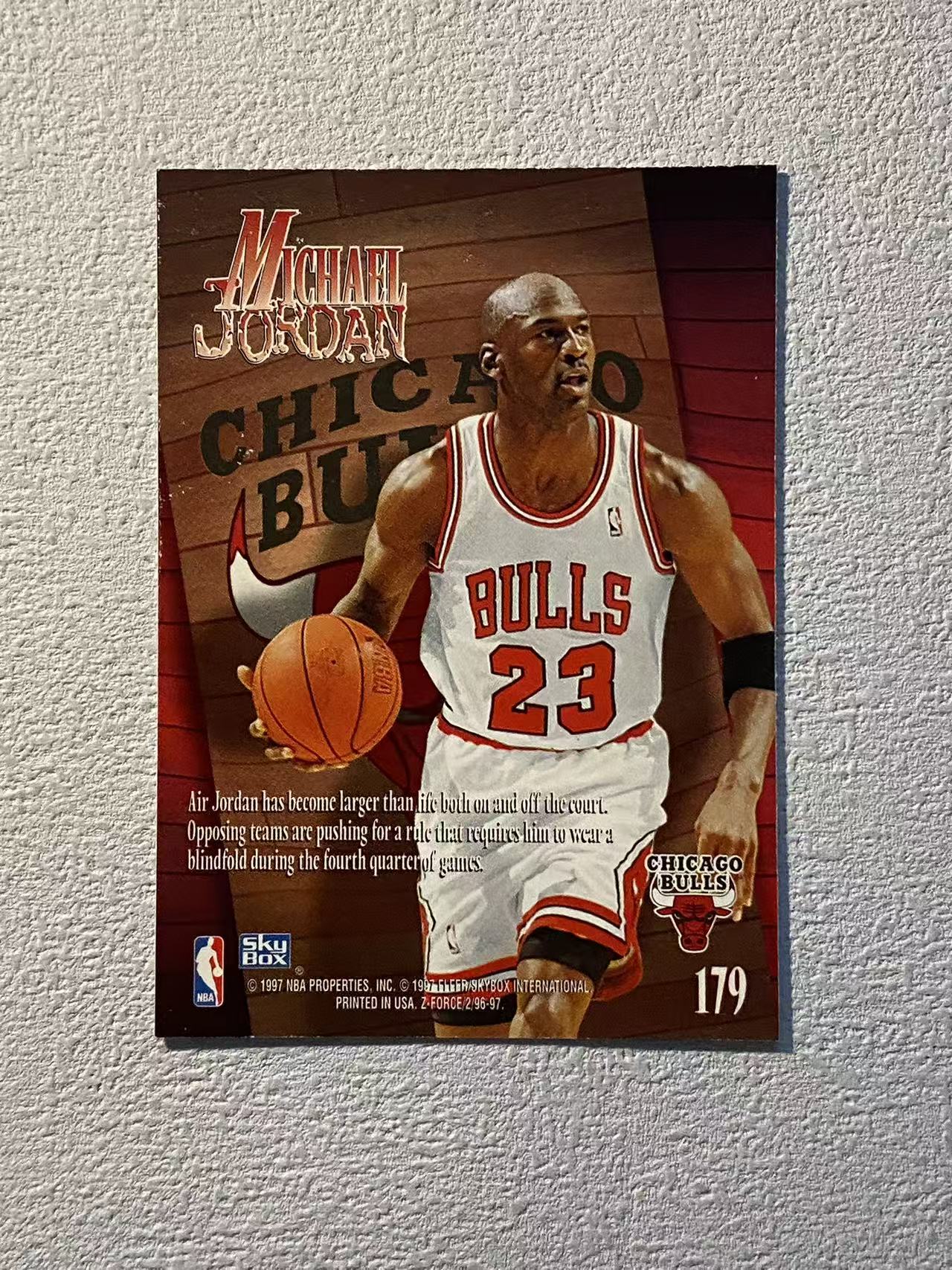 1997 SkyBox Z-Force Michael Jordan 公牛 迈克尔 乔丹 篮球之神 ssp z-force 特卡 大比例 专收必备