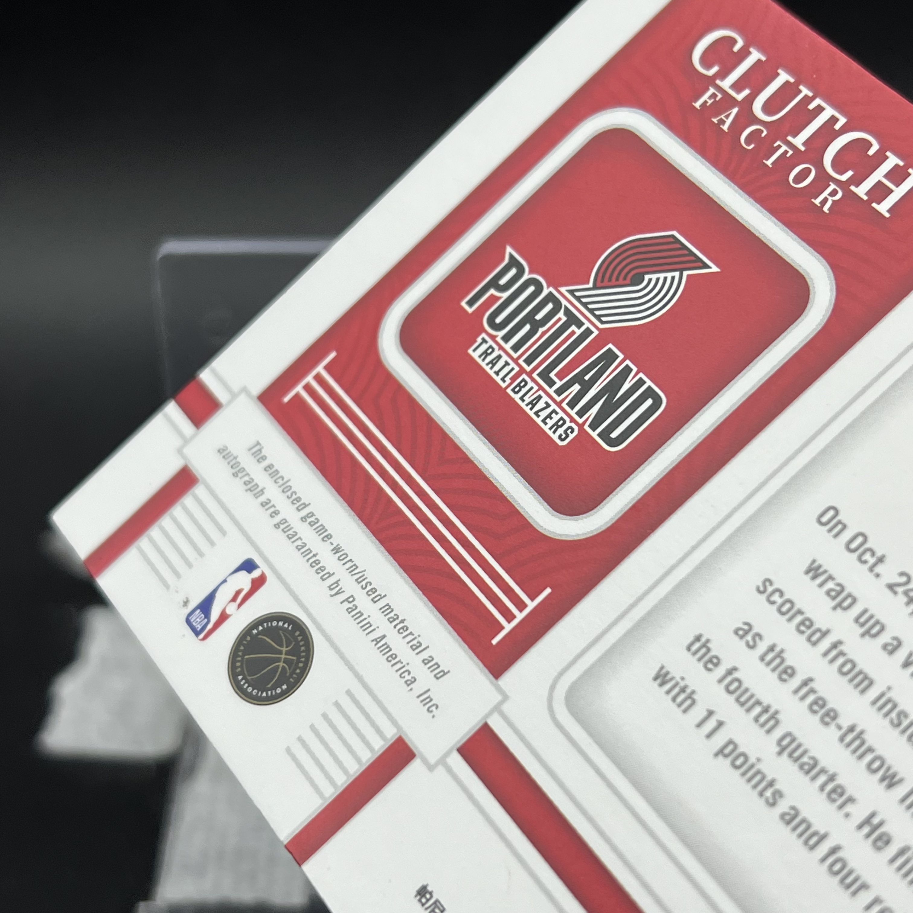 2022-23 Panini - Nassir Little 【旺财拍卖C】A68 National Treasures 国宝 开拓者 纳西尔 利特尔 49编 签字 卡签 球衣物料JA 瑕疵 重置N