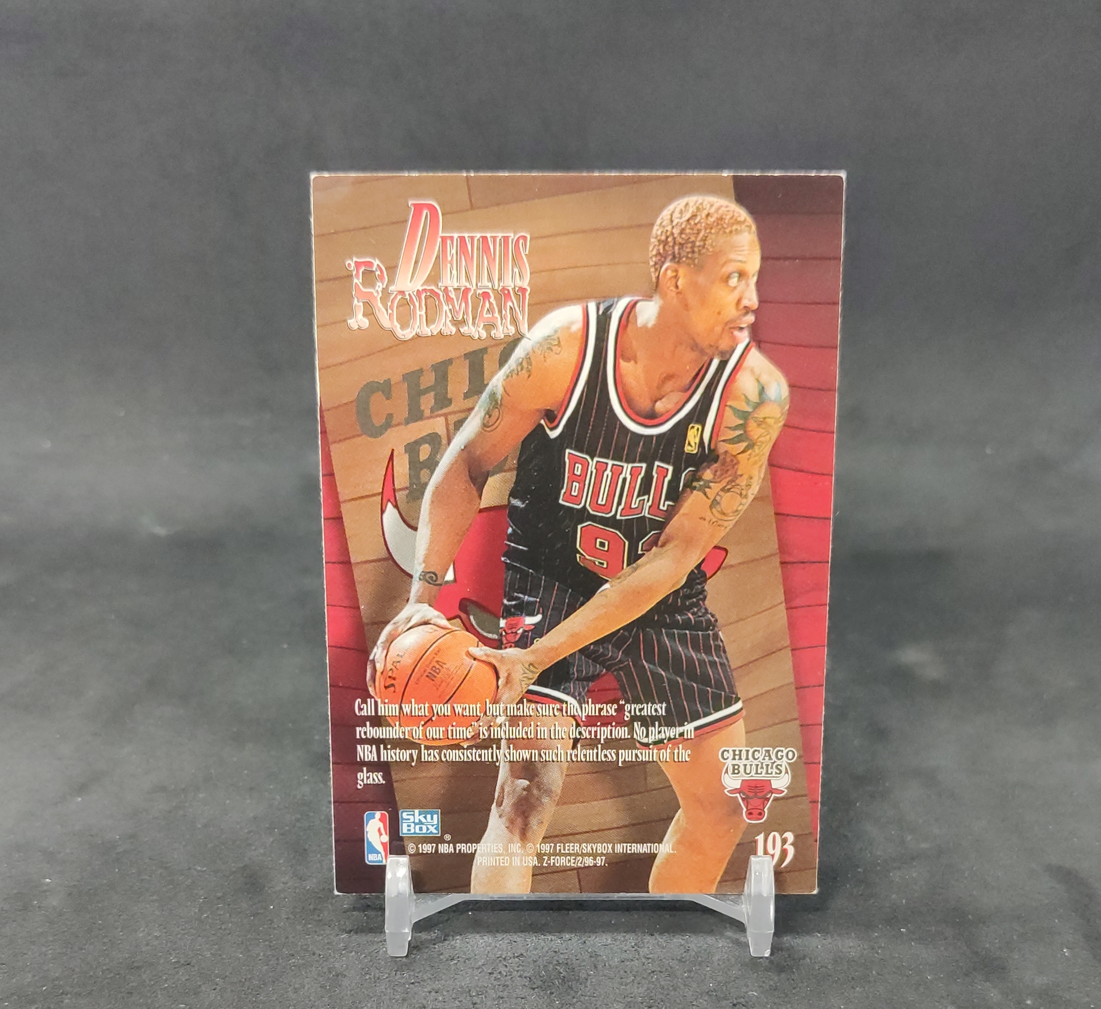 【DC拍卖】7.15 1997-98 Skybox Z Force Dennis Rodman 罗德曼 Zupermen #193 芝加哥公牛经典特卡