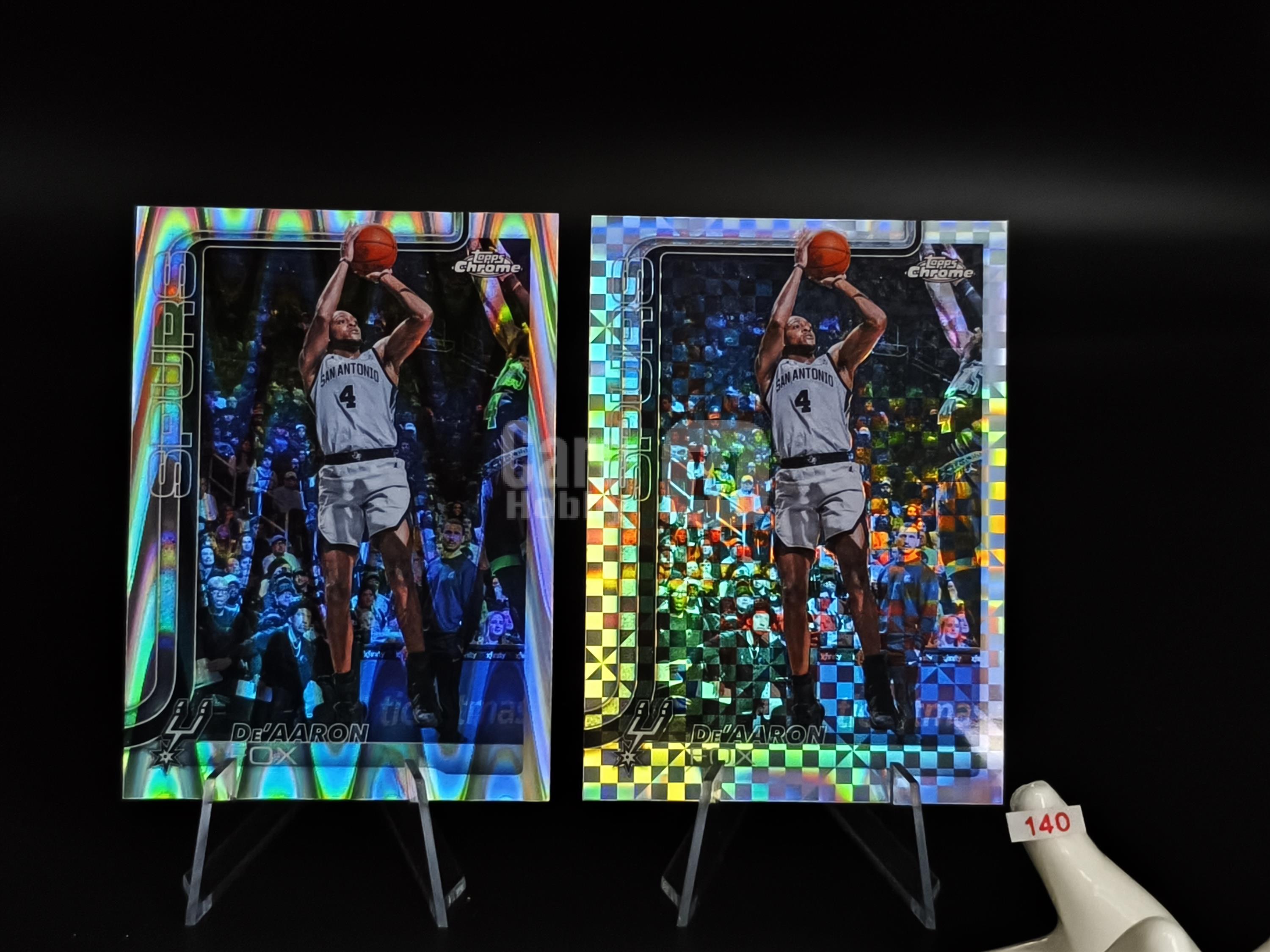 【鹰歌拍卖】达龙·福克斯 Fox 正银折射 银棋盘格子折 LOT2张|2025-26 Topps Chrome 马刺 全明星 小狐狸 马刺核心 大心脏 凑套必备 不保卡品 #Keep