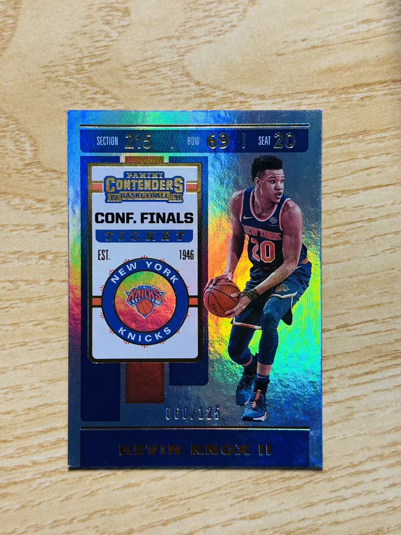 2019-20 Panini Contenders Kevin Knox II 嘿嘿代卖 球票 凯文 诺克斯 新秀 RC 125编 尼克斯 收藏必备
