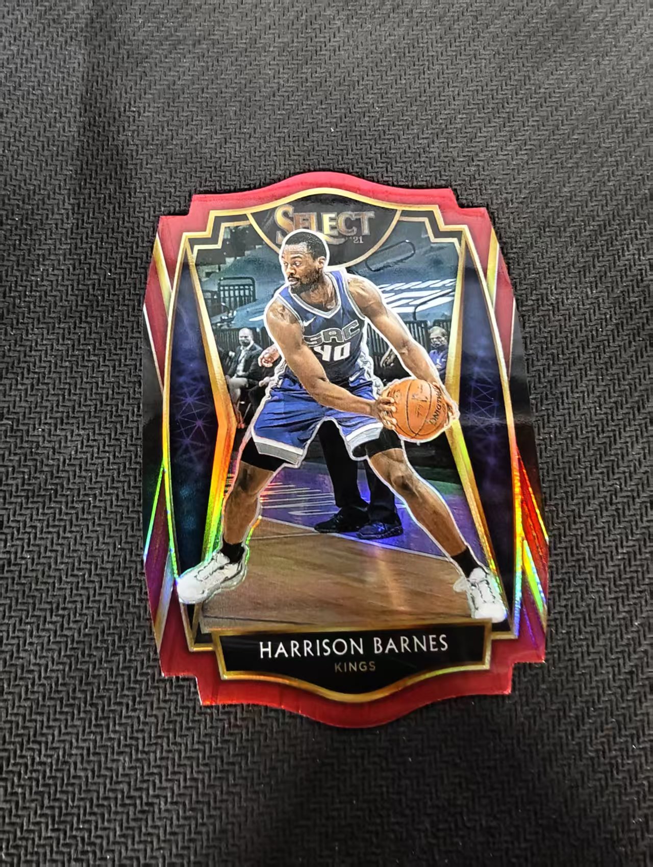 【汽水拍卖】2020-21 Panini Select Harrison Barnes 哈里森 巴恩斯 国王 异形 红折 175编 微瑕如图