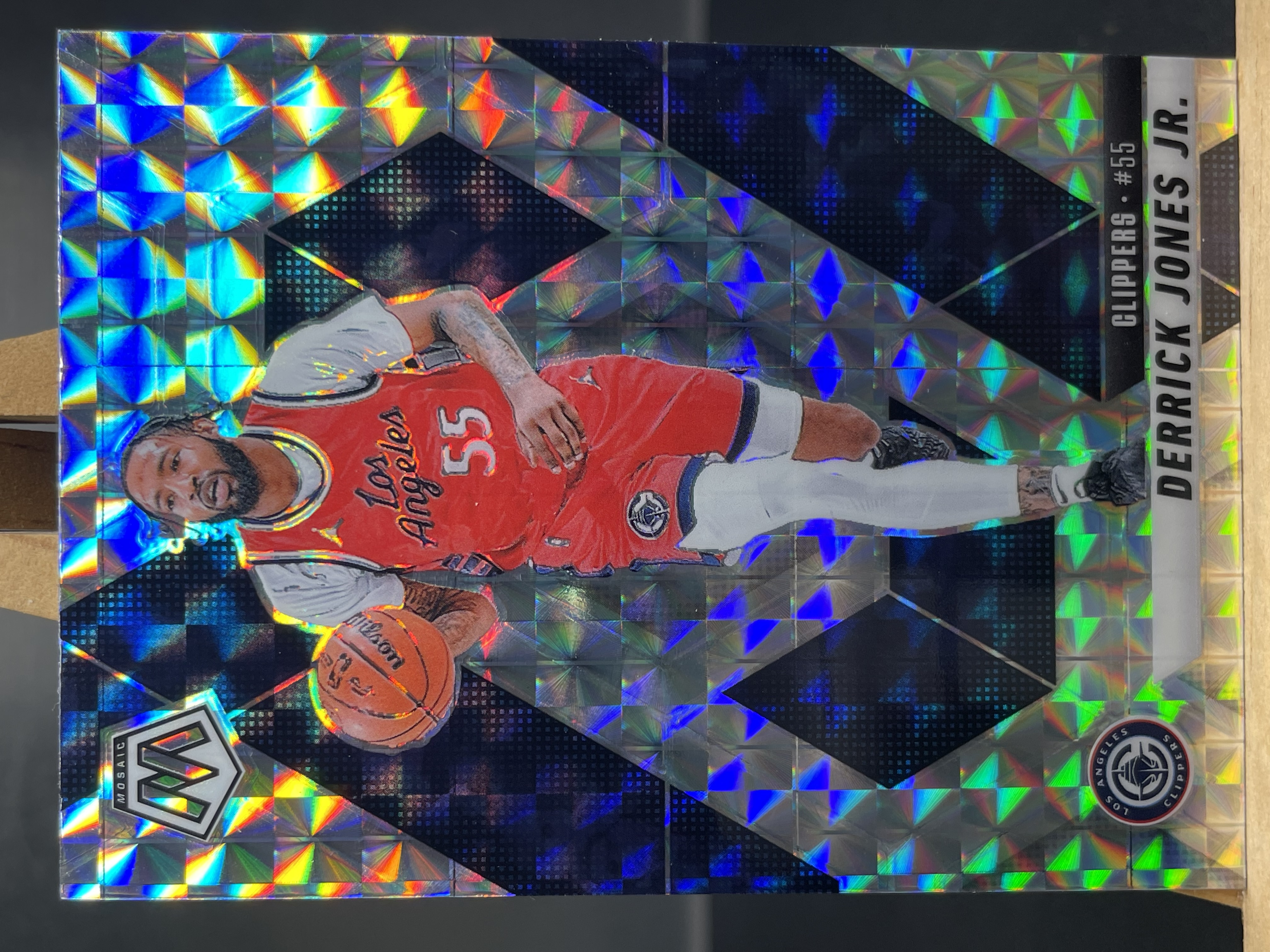 (B6) 2024-25 PANINI 马赛克系列 折射 小德里克 琼斯 快船  近期大热球星  收藏凑套必备 卡品如图 ！！！