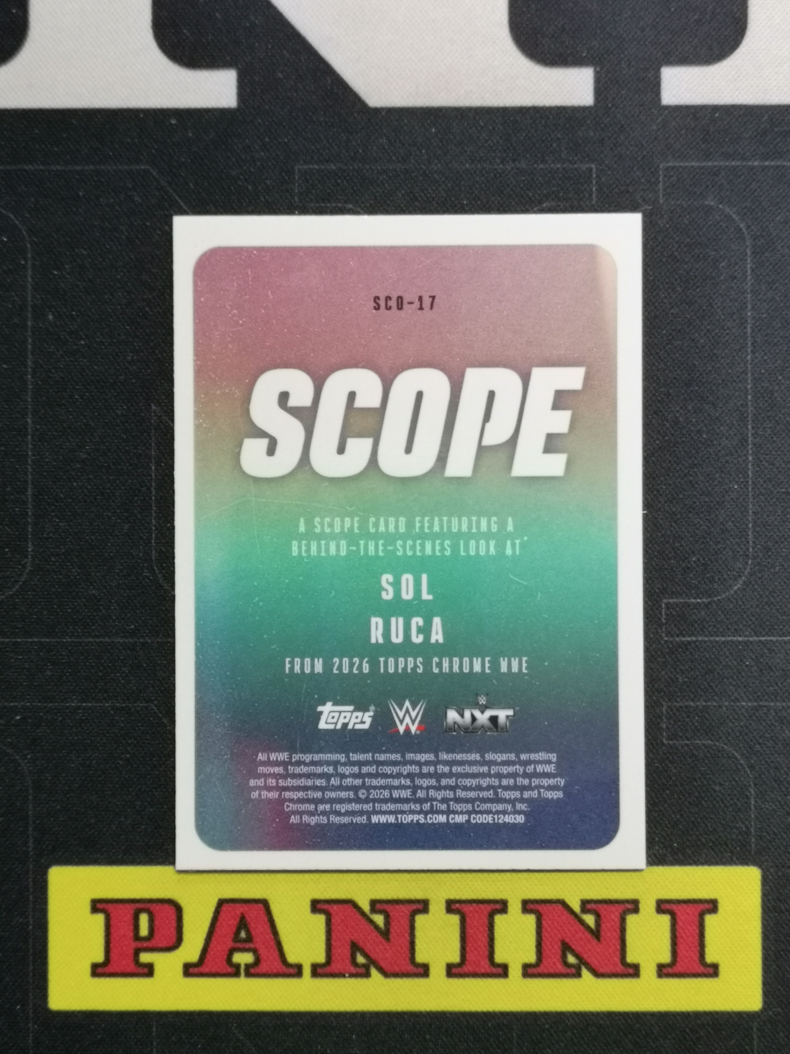 Sol Ruca Topps 【皮猴代拍】2026 Topps Chrome Sol Ruca 索尔 卢卡 鲁卡 018/150编 蓝折 Scope 特卡 美国职业摔跤 ...