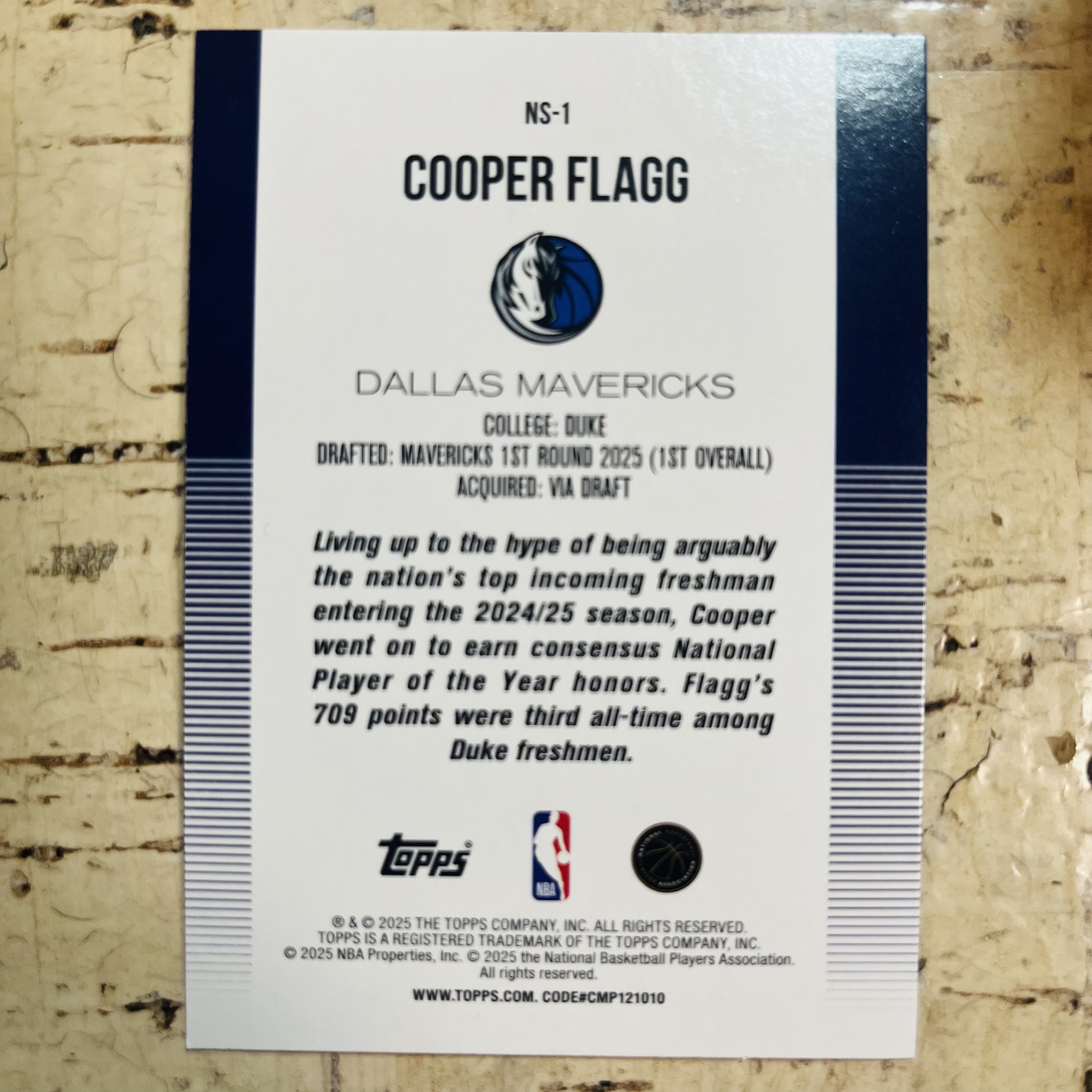 2025-26 Topps Flagship Cooper Flagg RC 新秀 独行侠 美国之子 库珀 弗拉格 正银折 银折射 holo折 new school 特卡【小卡迷拍卖 可累积半年】