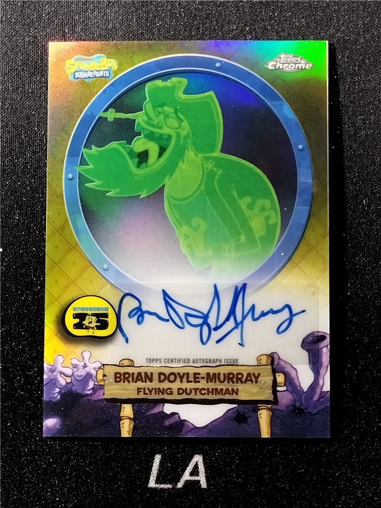 【LA拍卖】2025 Topps Chrome SpongeBob SquarePants 海绵宝宝25周年系列 飞天魔鬼 飞行荷兰人 配音 ...