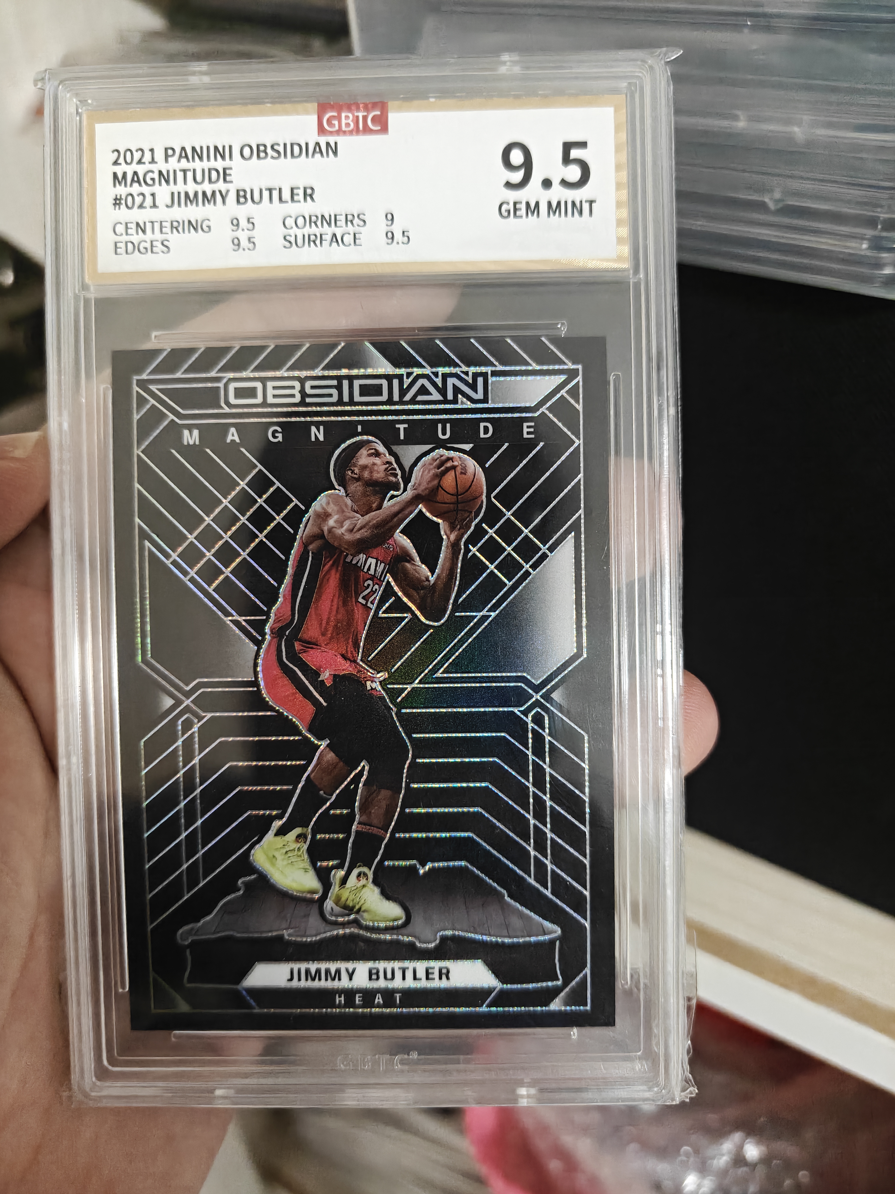 2021-22 Panini Obsidian Jimmy Butler #21 公博9.5分 热火 黑曜石 杰米 巴特勒 硬汉 99编 专收必备