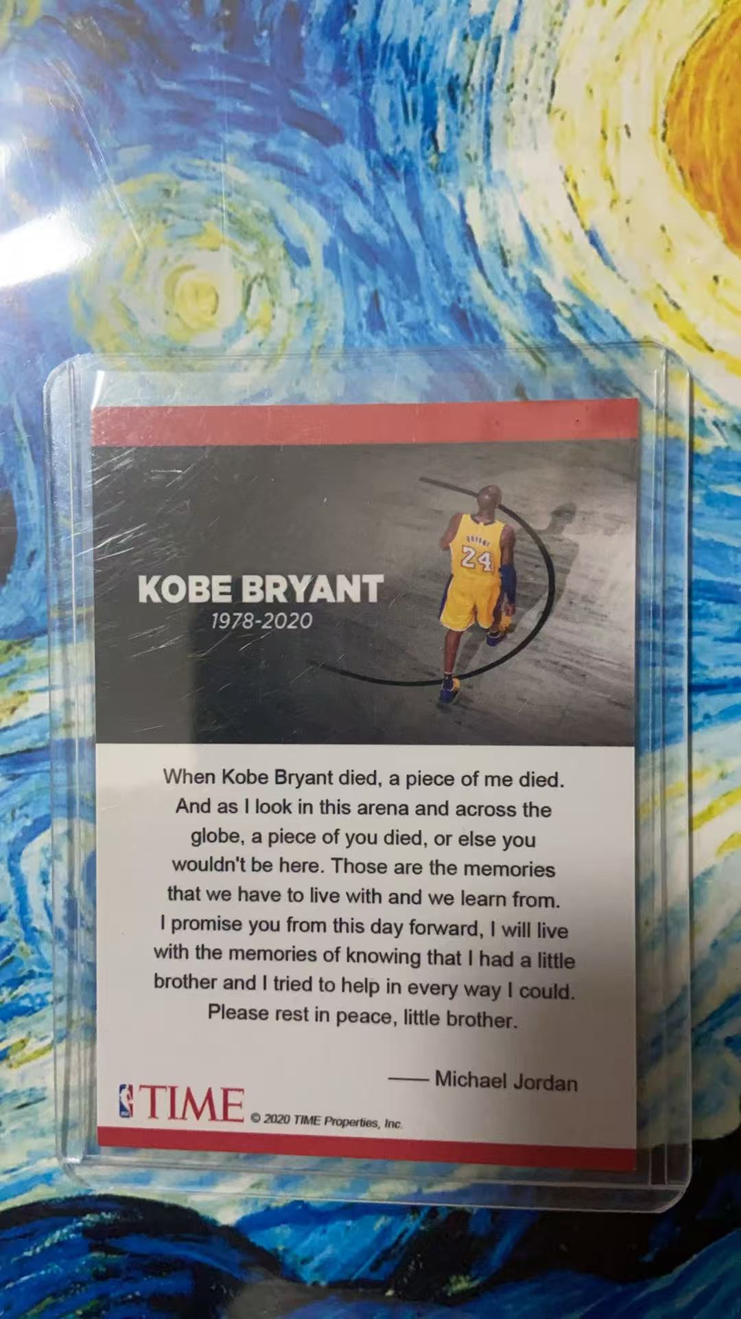 2020 time Kobe Bryant 科比 TIME杂志封面卡 湖人老大 科比 布莱恩特 黑曼巴 小飞侠 谢幕 纪念卡 时代杂志 折射 谢幕 硬通货 凑套必备 收藏必备