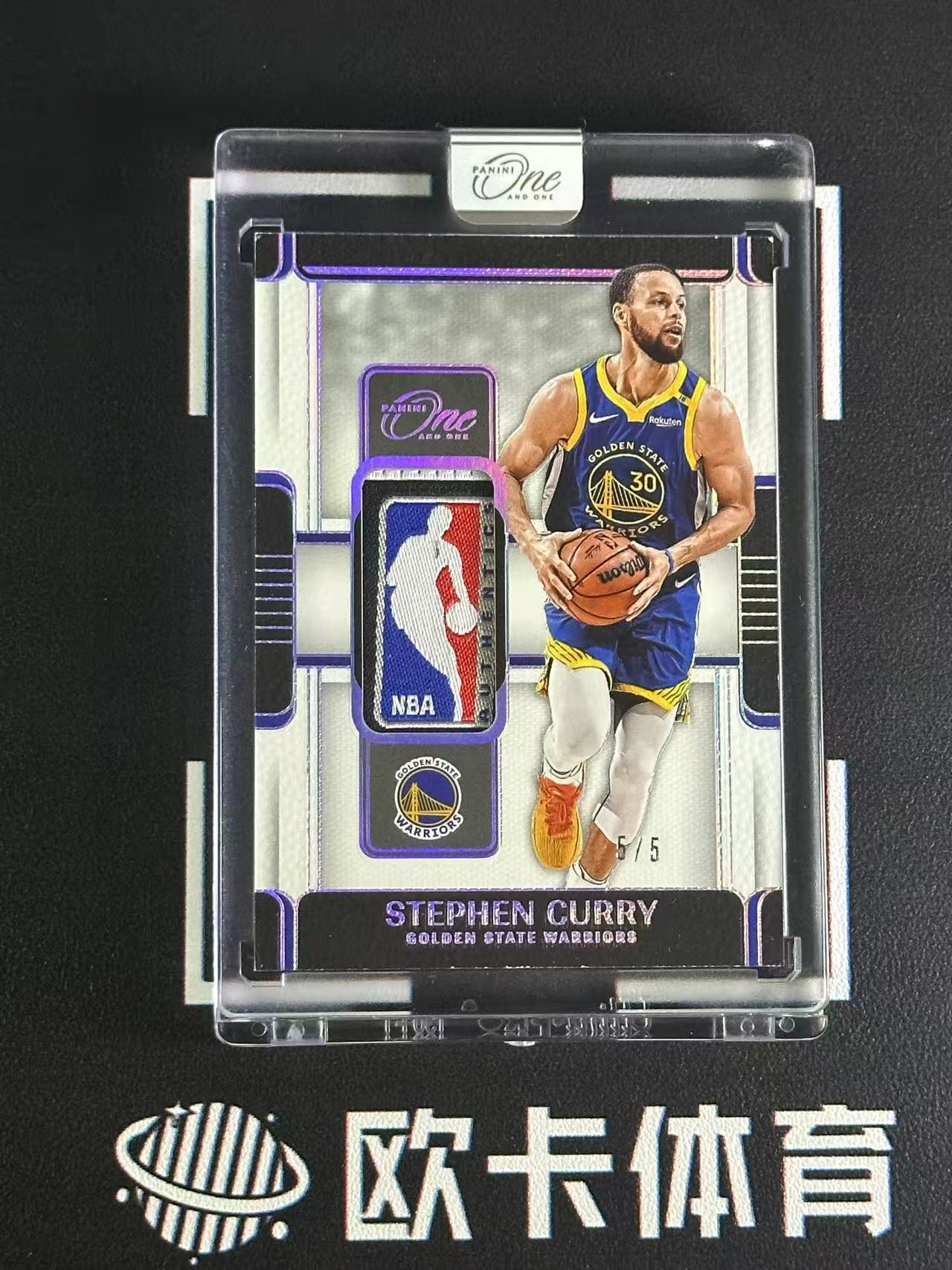2024-25 One and One Stephen Curry 【歐卡體育】oao 斯蒂芬 庫里 5/5編 LOGOMAN TAG GU落場球衣物料 FOTL先行 勇士 精品hit 原封磚（開心）